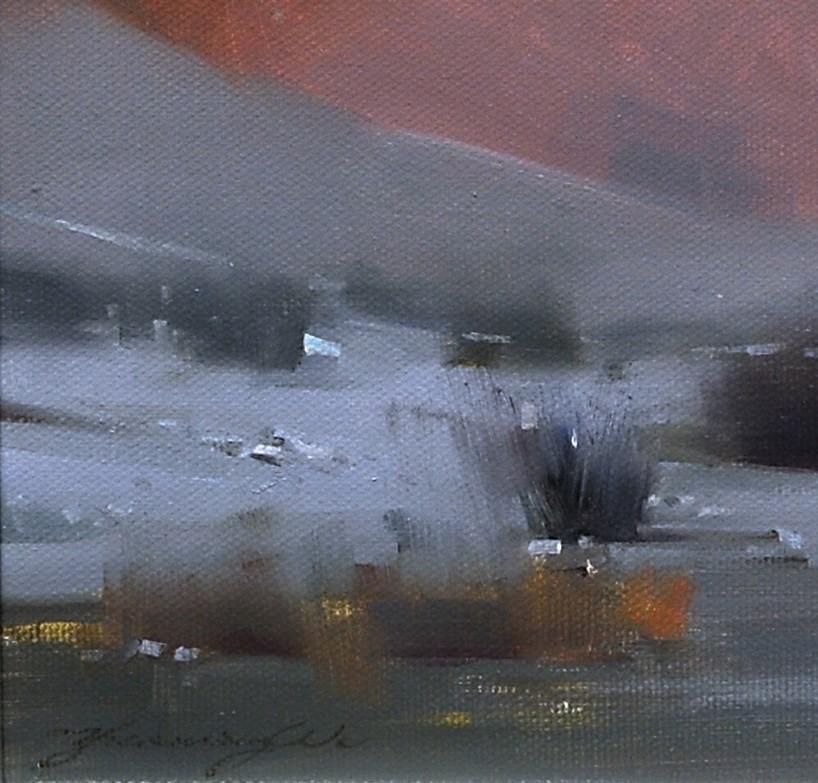 „Desert's Crown“ (2022) von Zhaoming Wu, Original-Ölgemäldelandschaft im Angebot 2