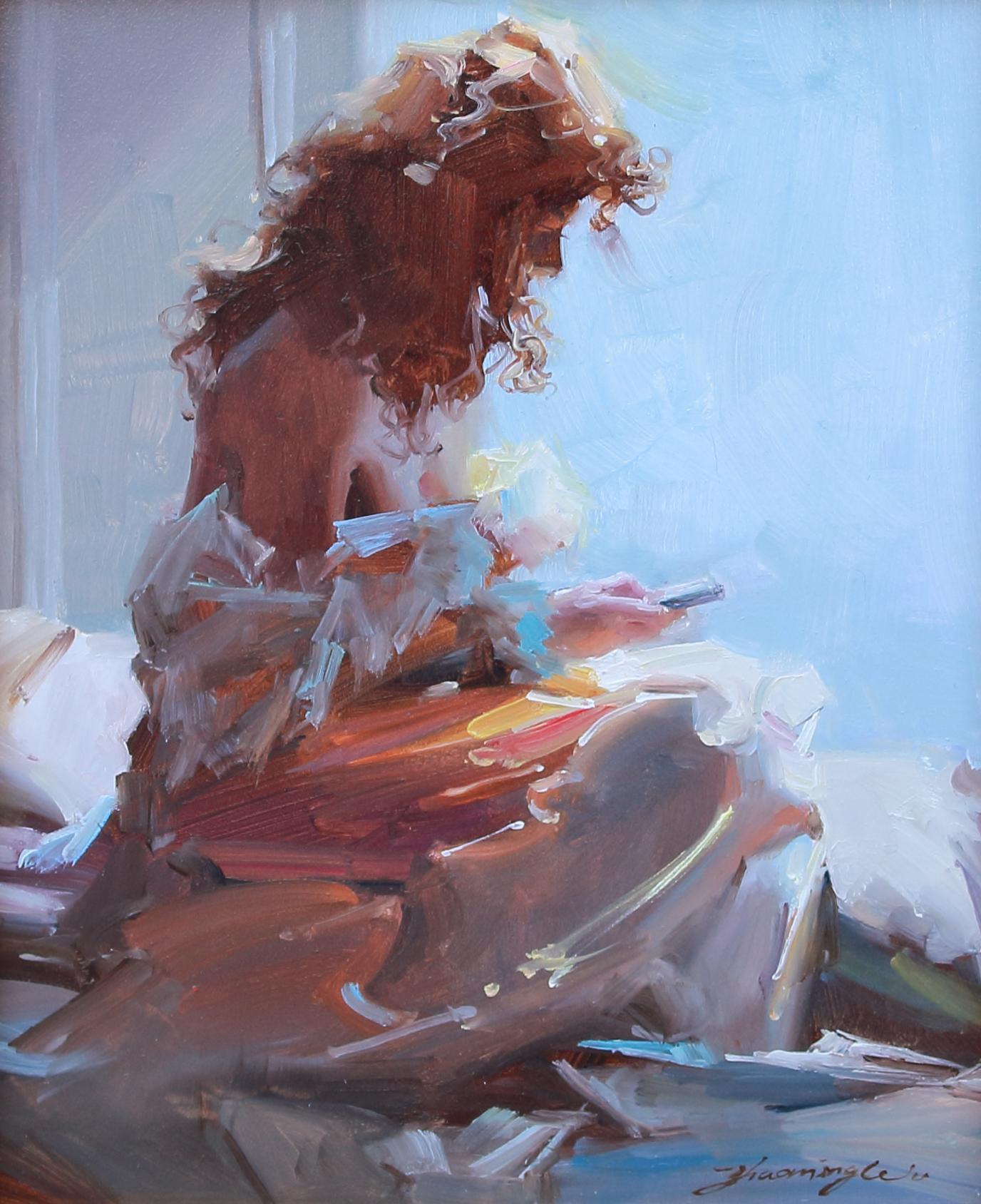 Message - Realist Painting by Zhaoming Wu