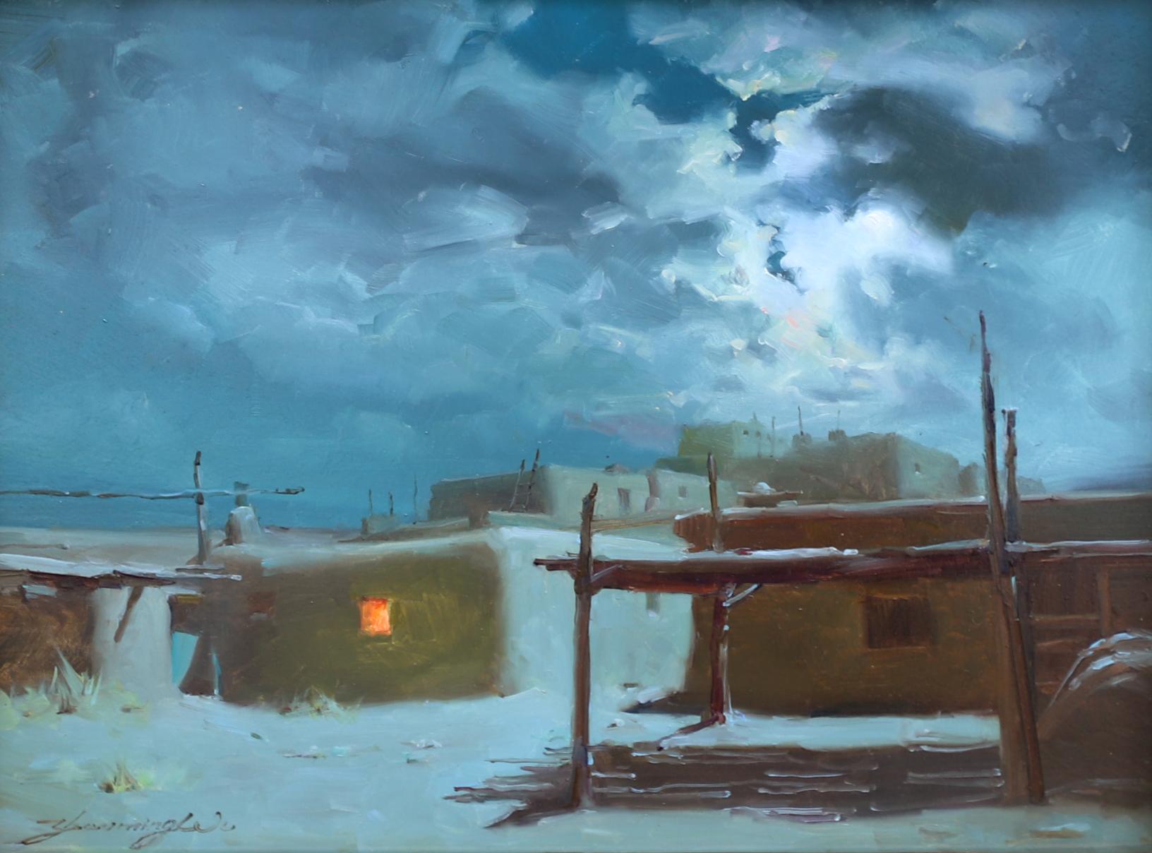 Unveiling - Realist Painting by Zhaoming Wu
