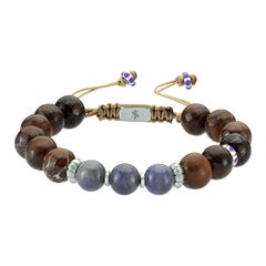 Bracelet Zhayu, opale australienne et tanzanite par Selda Jewellery