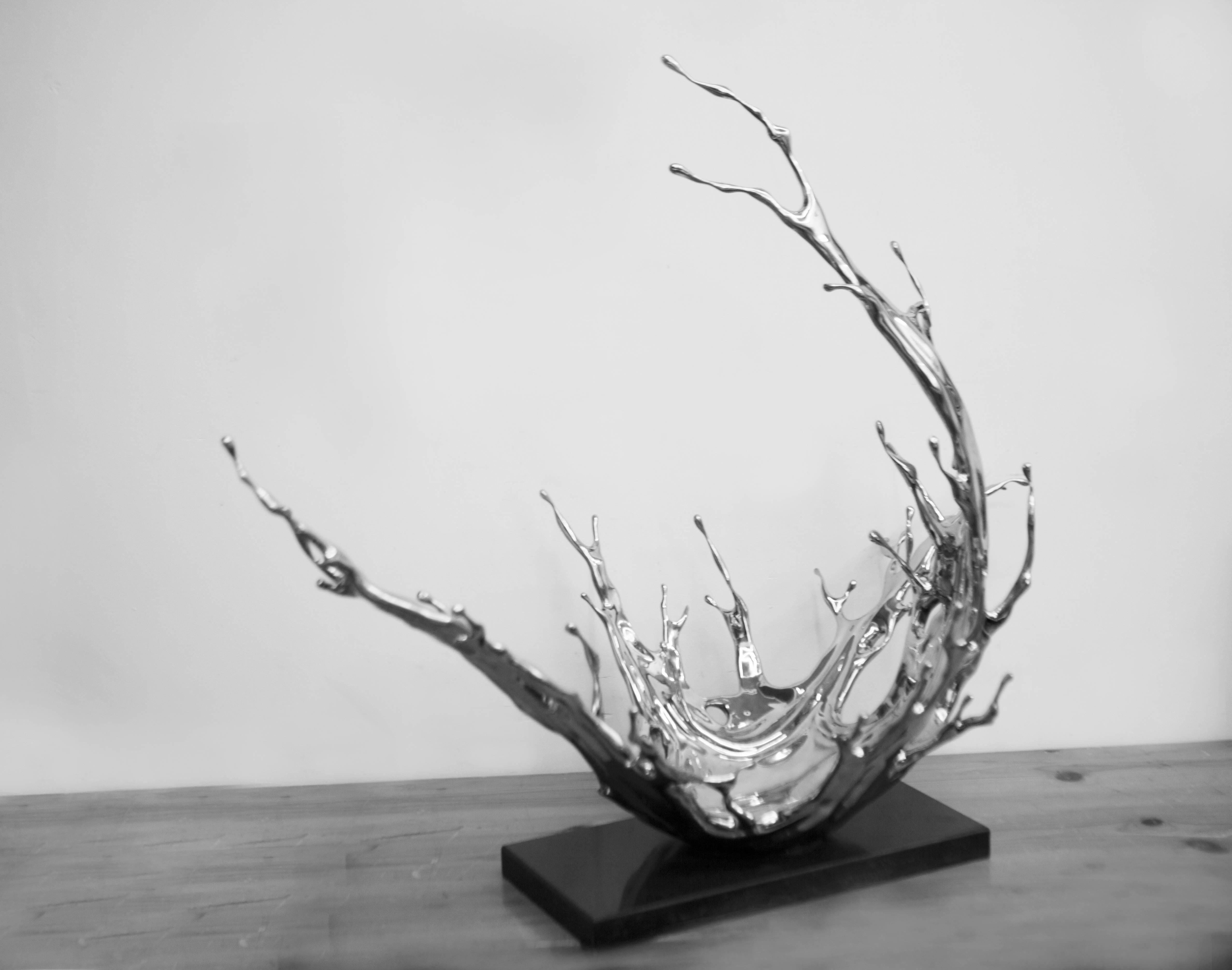 Water in Dripping No. 7 - Condensing Flow - Sculpture by Zheng Lu