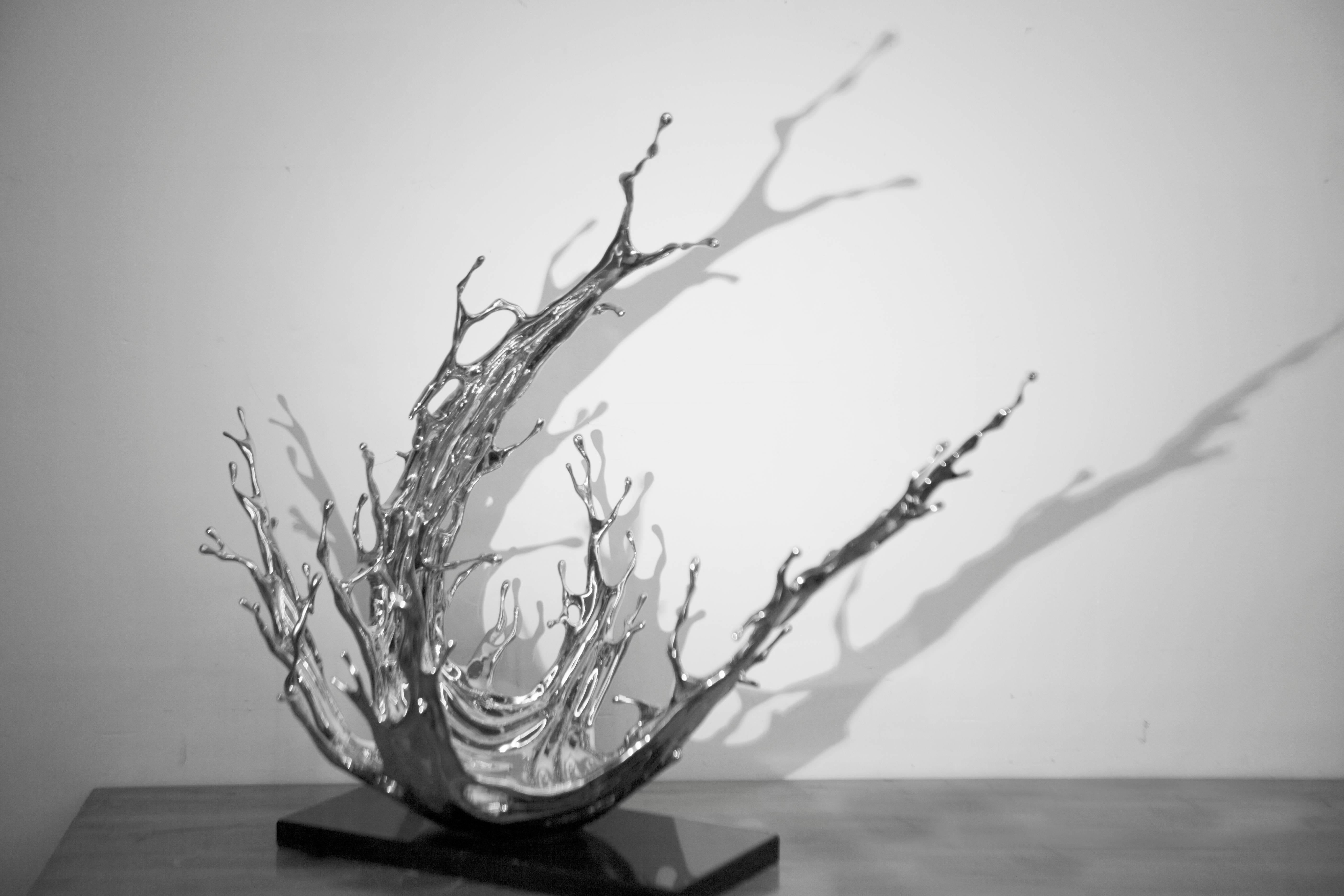 Zheng Lu Abstract Sculpture - Water in Dripping No. 7 - Condensing Flow