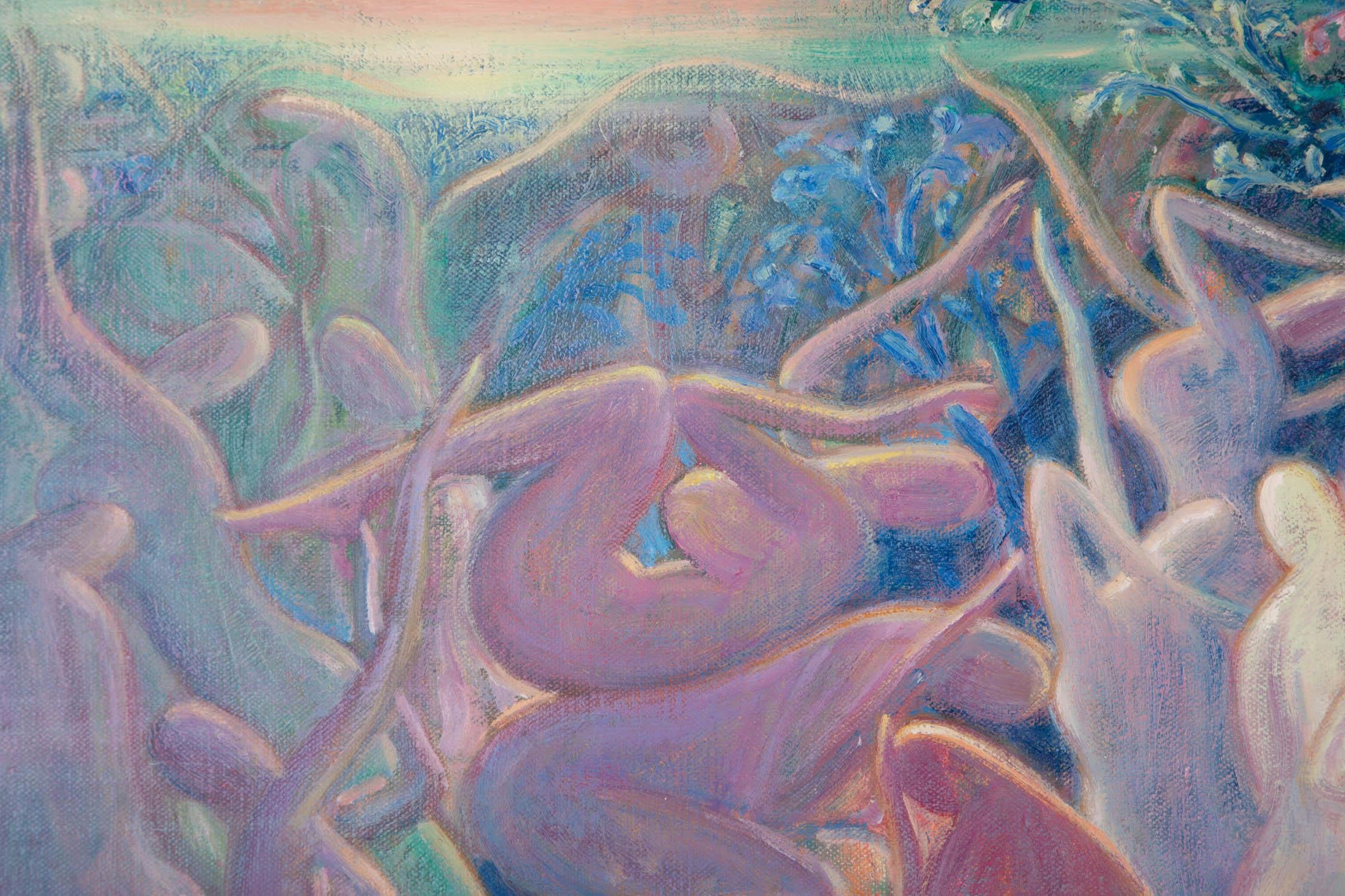 ZhengDao Zhang Surrealist Original Oil On Canvas 