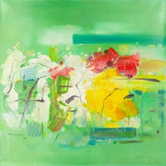 ZhengZhong Liu Contemporary Original Oil On Canvas "Spring"