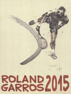 Du Zhenjun-2015 Roland Garros French Open-Mano firmata