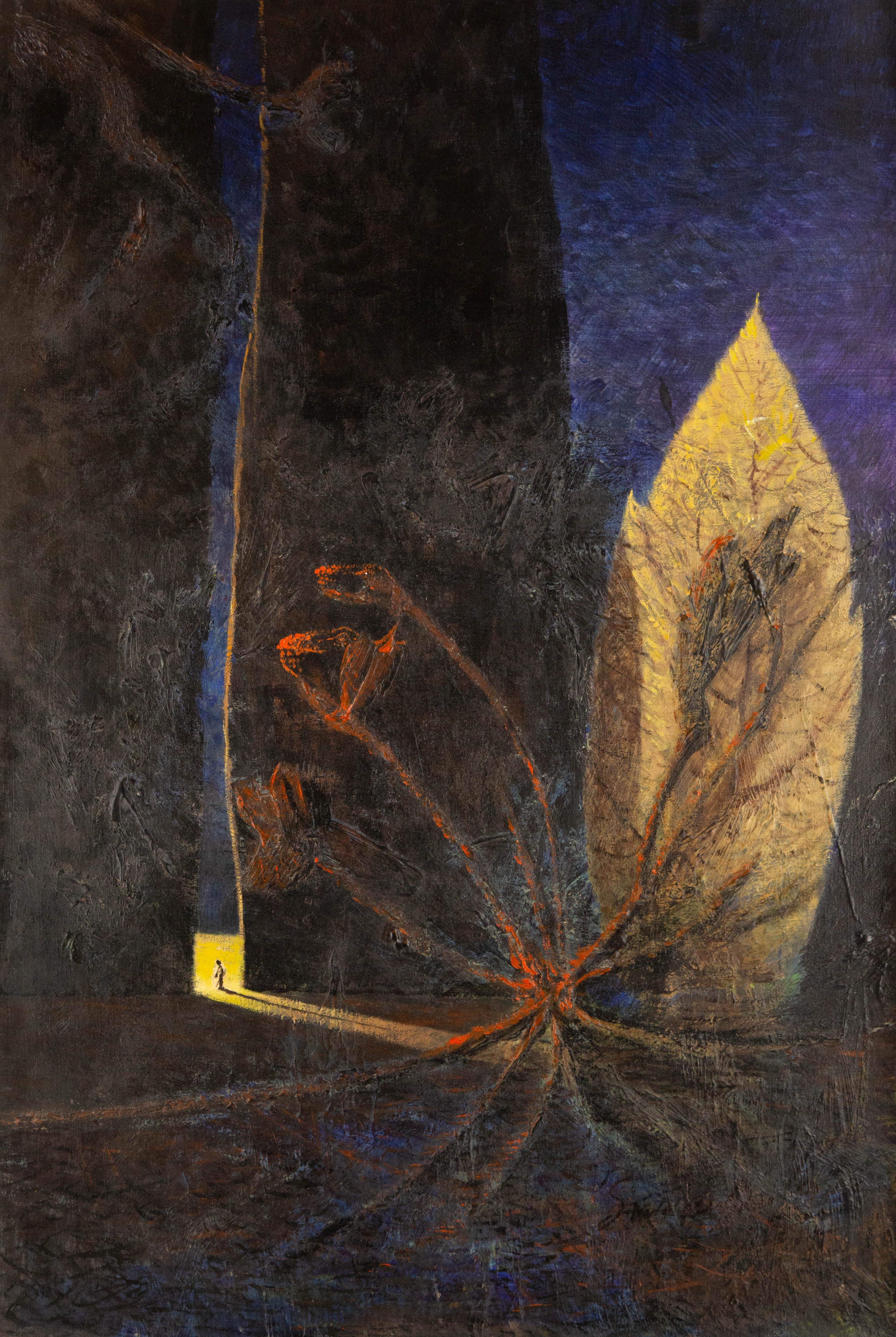 ZhenPeng Sun Zeitgenössisches Original Öl auf Leinwand "Bright"