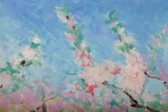 ZhenPeng Sun Landscape Original Oil Painting "Spring Flower"