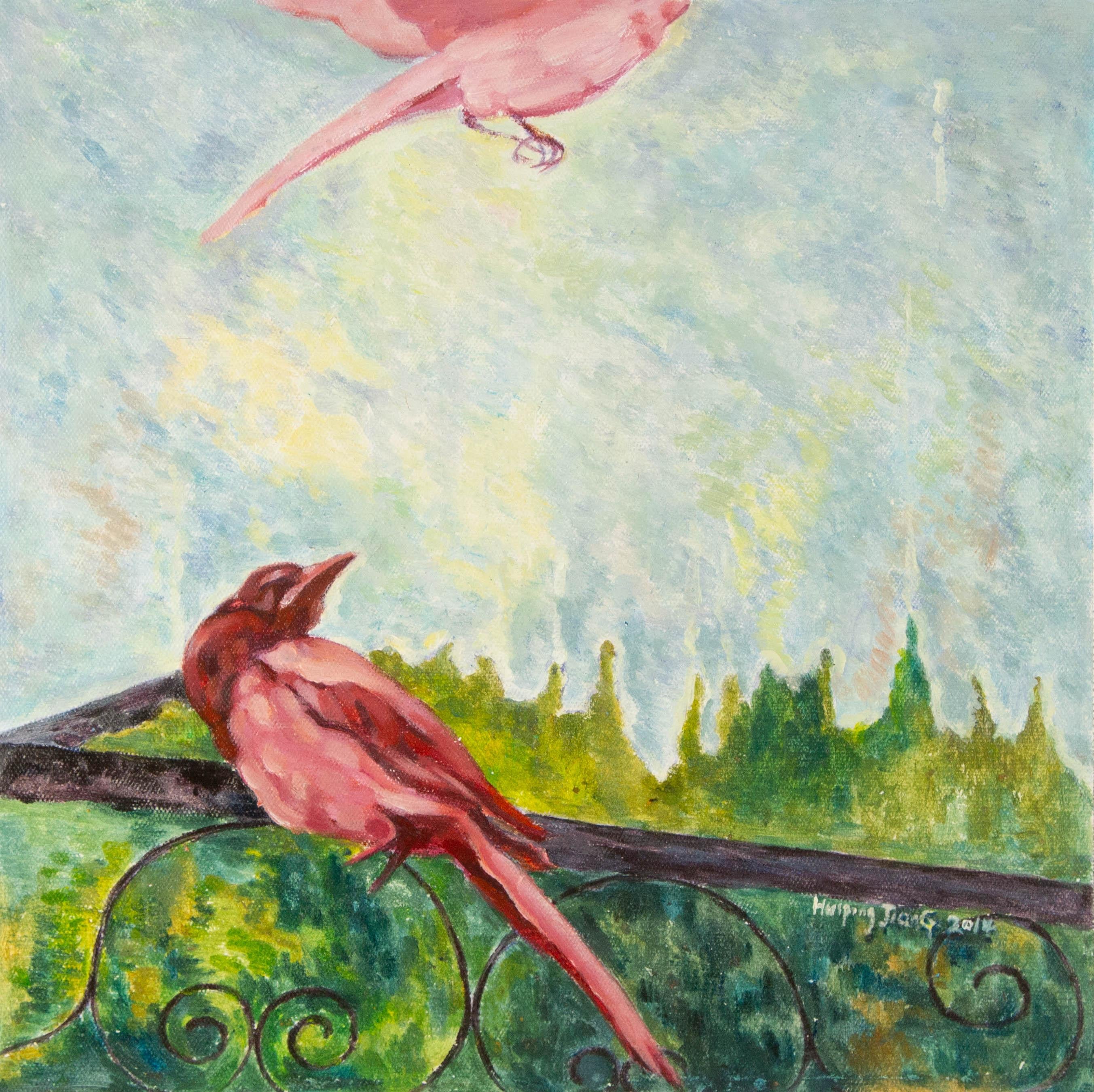Zhenpeng Zhou Animal Original Oil On Canvas "Monogatari II"