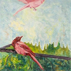 Zhenpeng Zhou Animal Original Oil On Canvas "Monogatari II"
