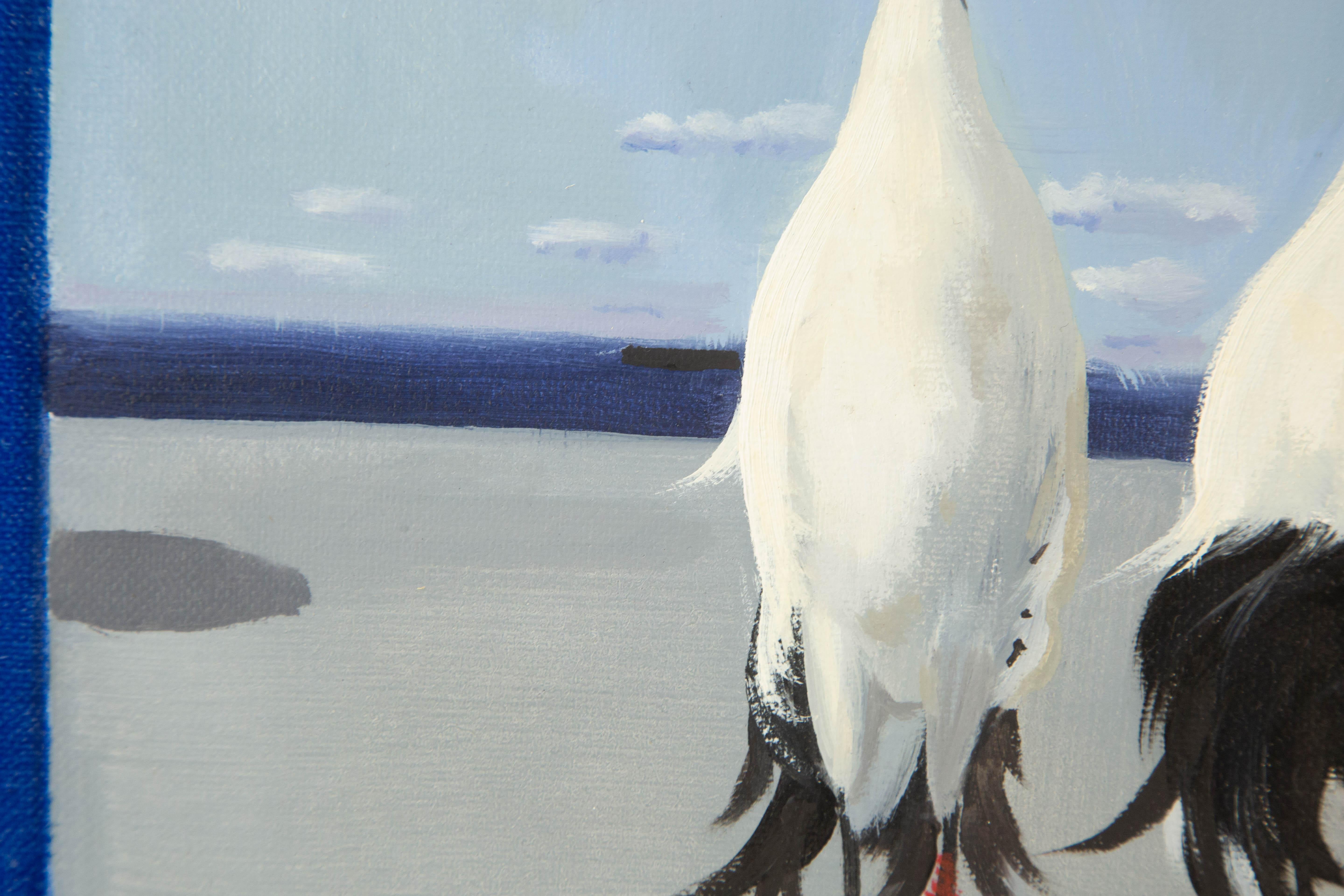 Zhenpeng Zhou Animal Original Oil On Canvas 