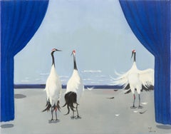 Zhenpeng Zhou Animal Original Oil On Canvas "Our Debut IV"