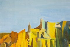 ZhenPeng Zhou Contemporary Original Oil On Canvas "Sunrise On Mountain"