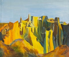 ZhenPeng Zhou Contemporary Original Oil On Canvas "Sunrise On Mountain"