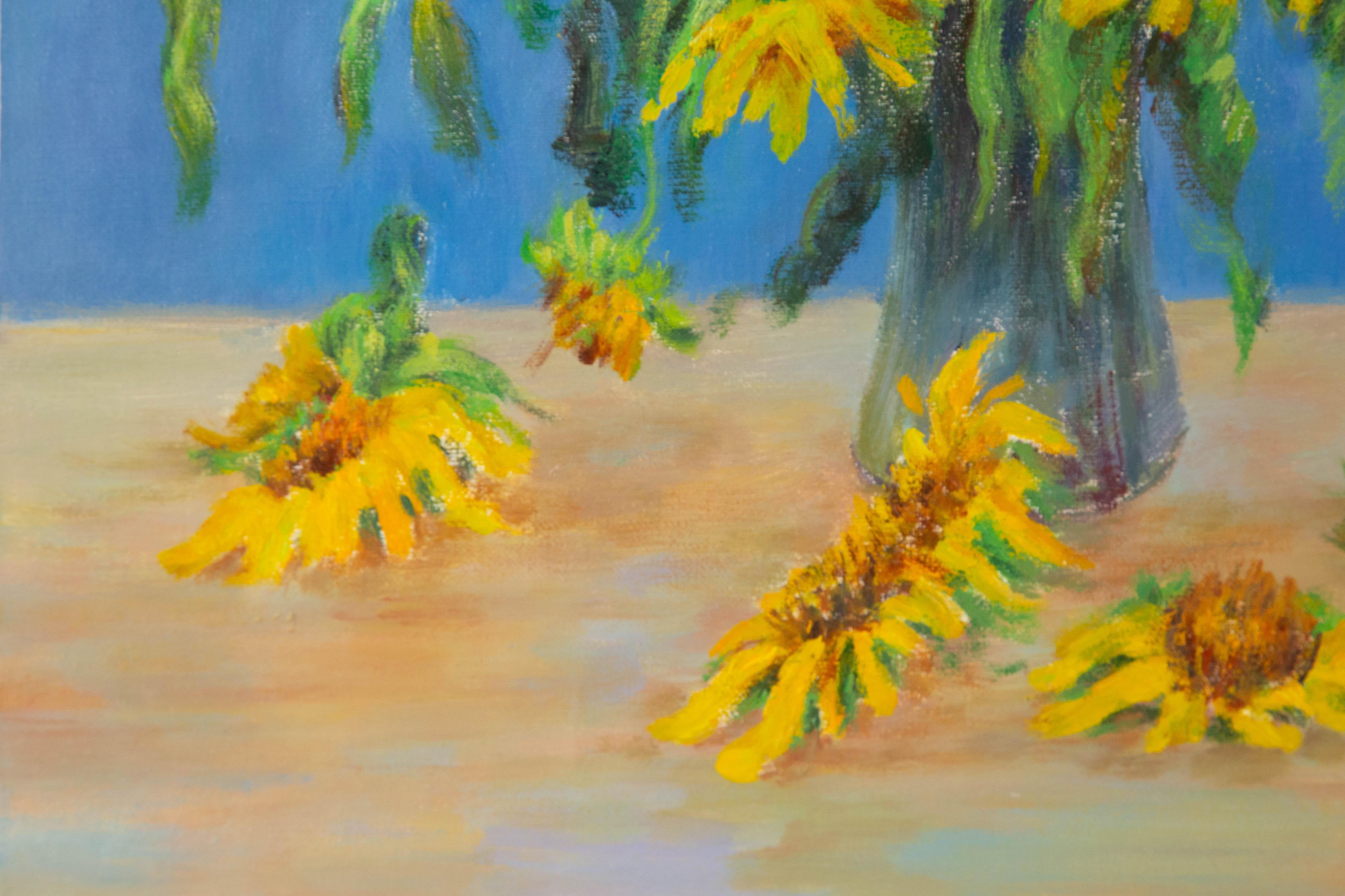 Zhenpeng Zhou Floral Original Oil On Canvas 