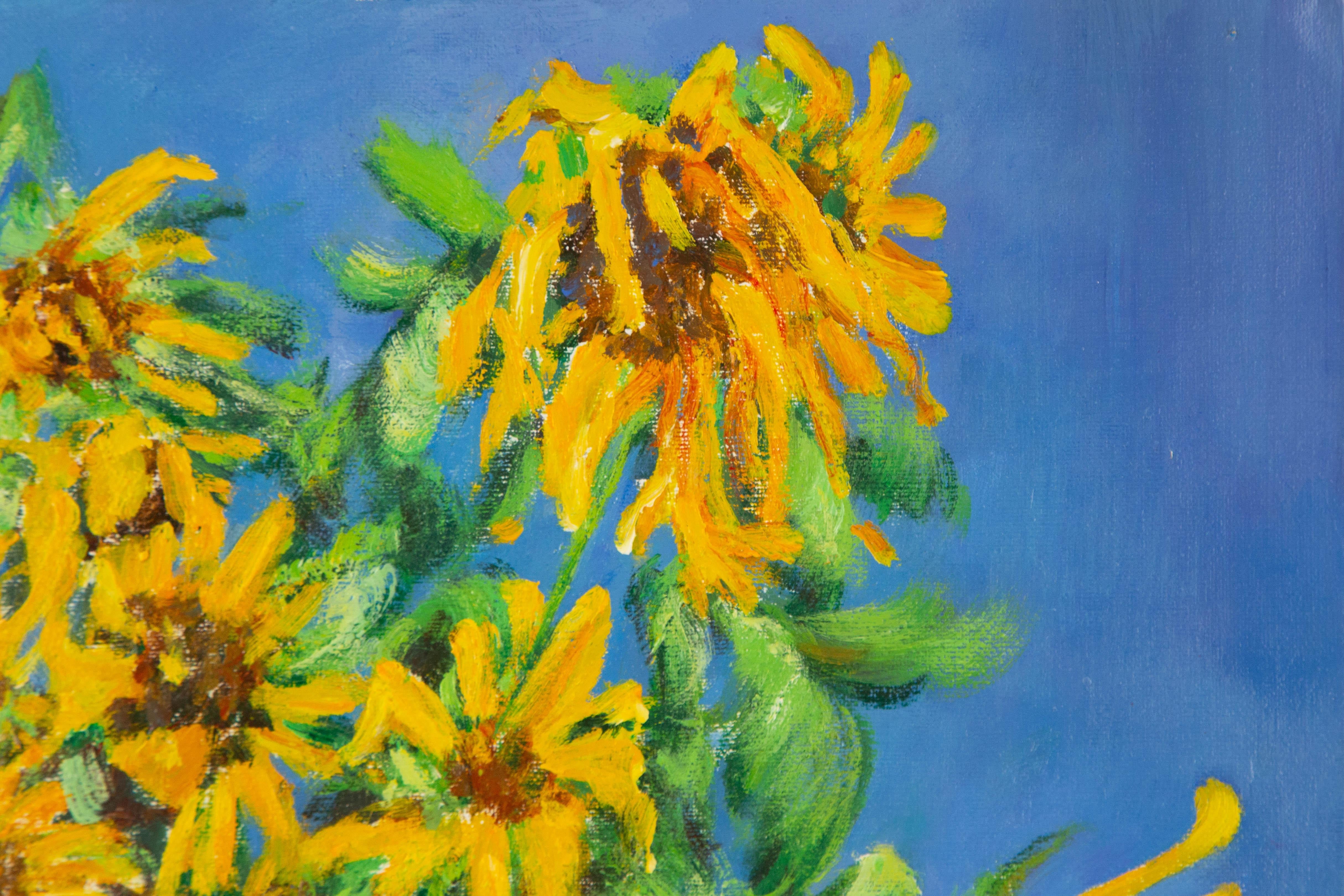 Zhenpeng Zhou Floral Original Oil On Canvas 
