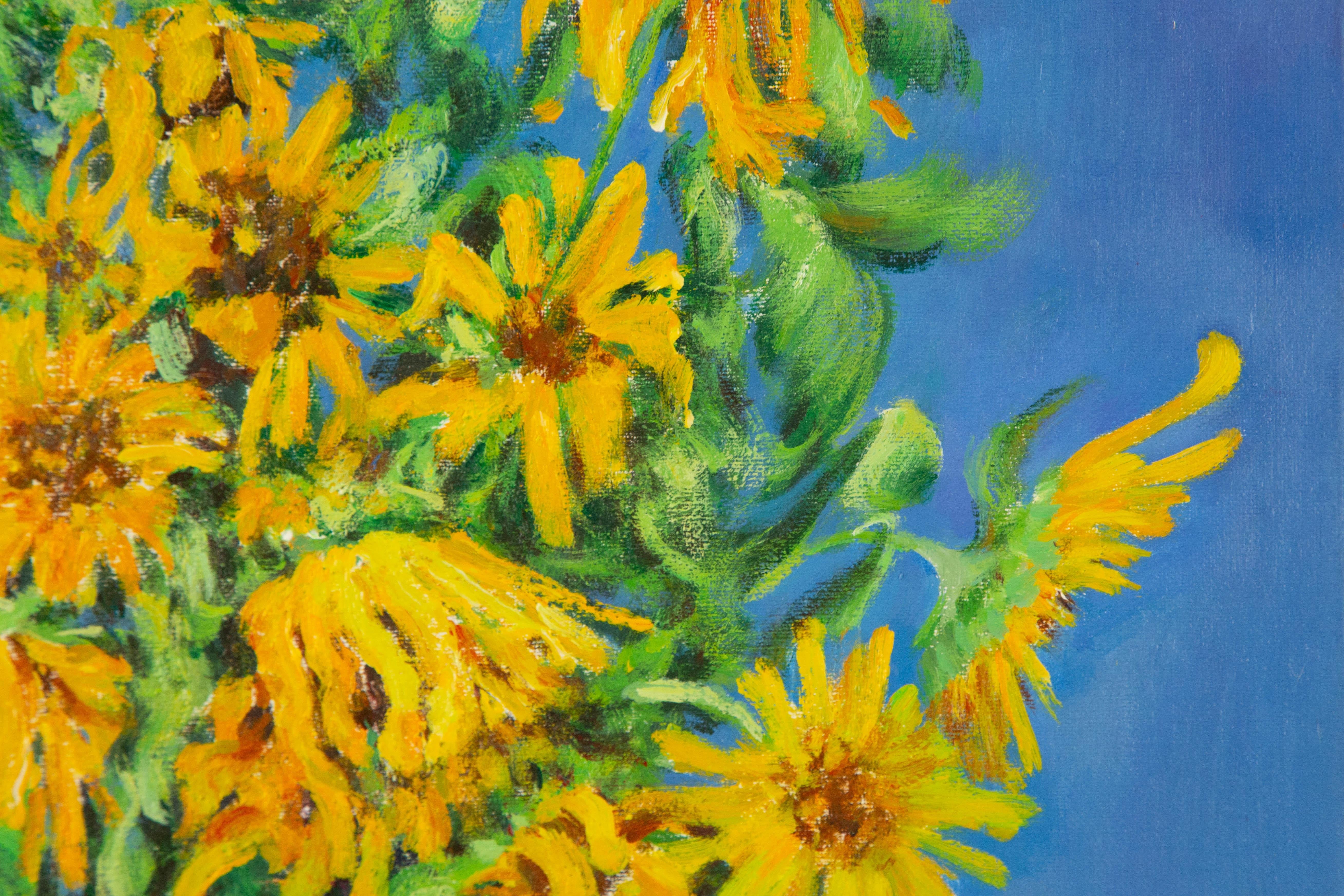 Zhenpeng Zhou Floral Original Oil On Canvas 