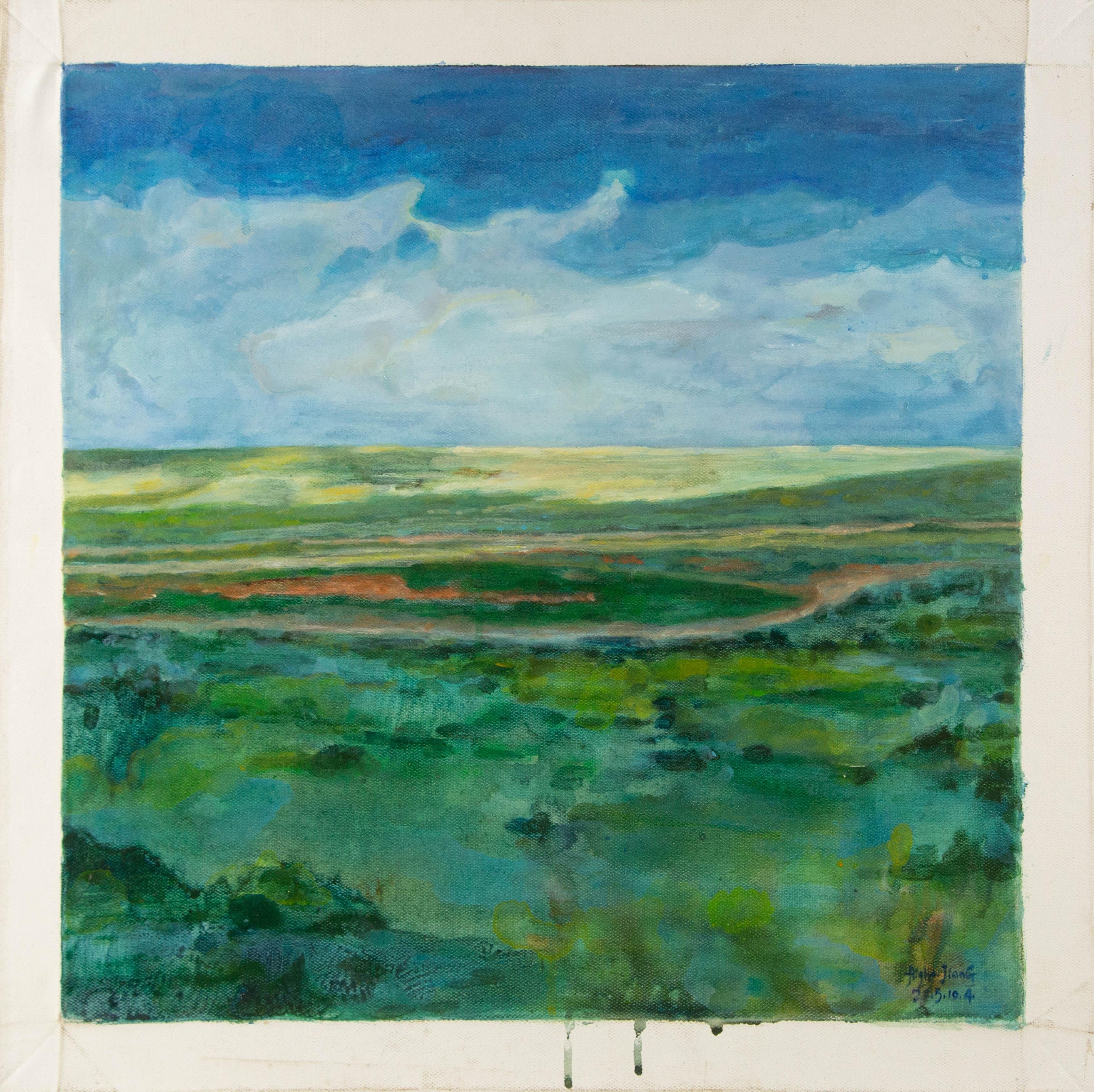 Zhenpeng Zhou Landschaft Original Öl auf Leinwand 