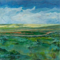 Zhenpeng Zhou Landschaft Original Öl auf Leinwand "Far Away II"
