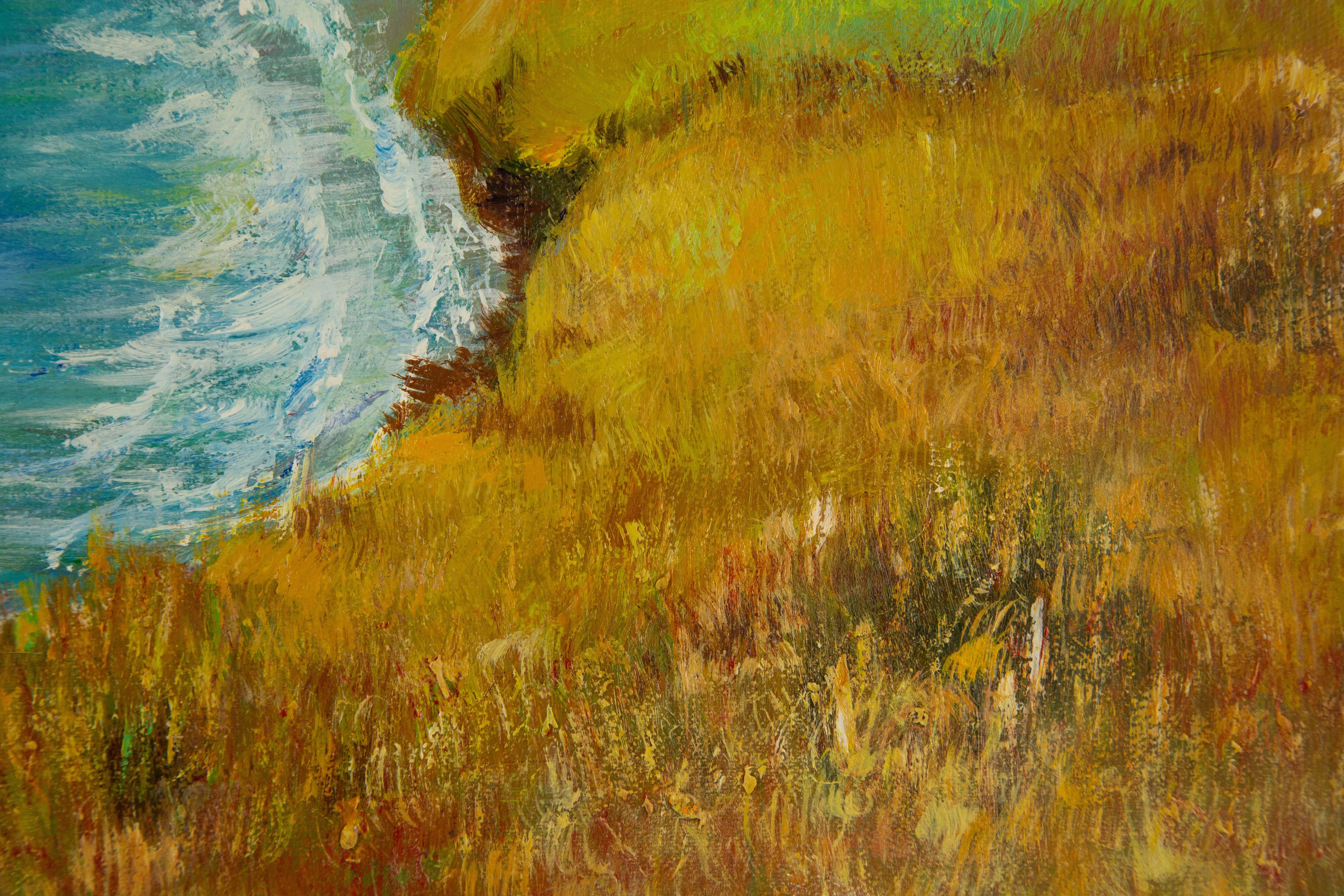Zhenpeng Zhou Landschaft, Original, Ölgemälde auf Leinwand, „Sommer am sonnigen Tag“ im Angebot 4
