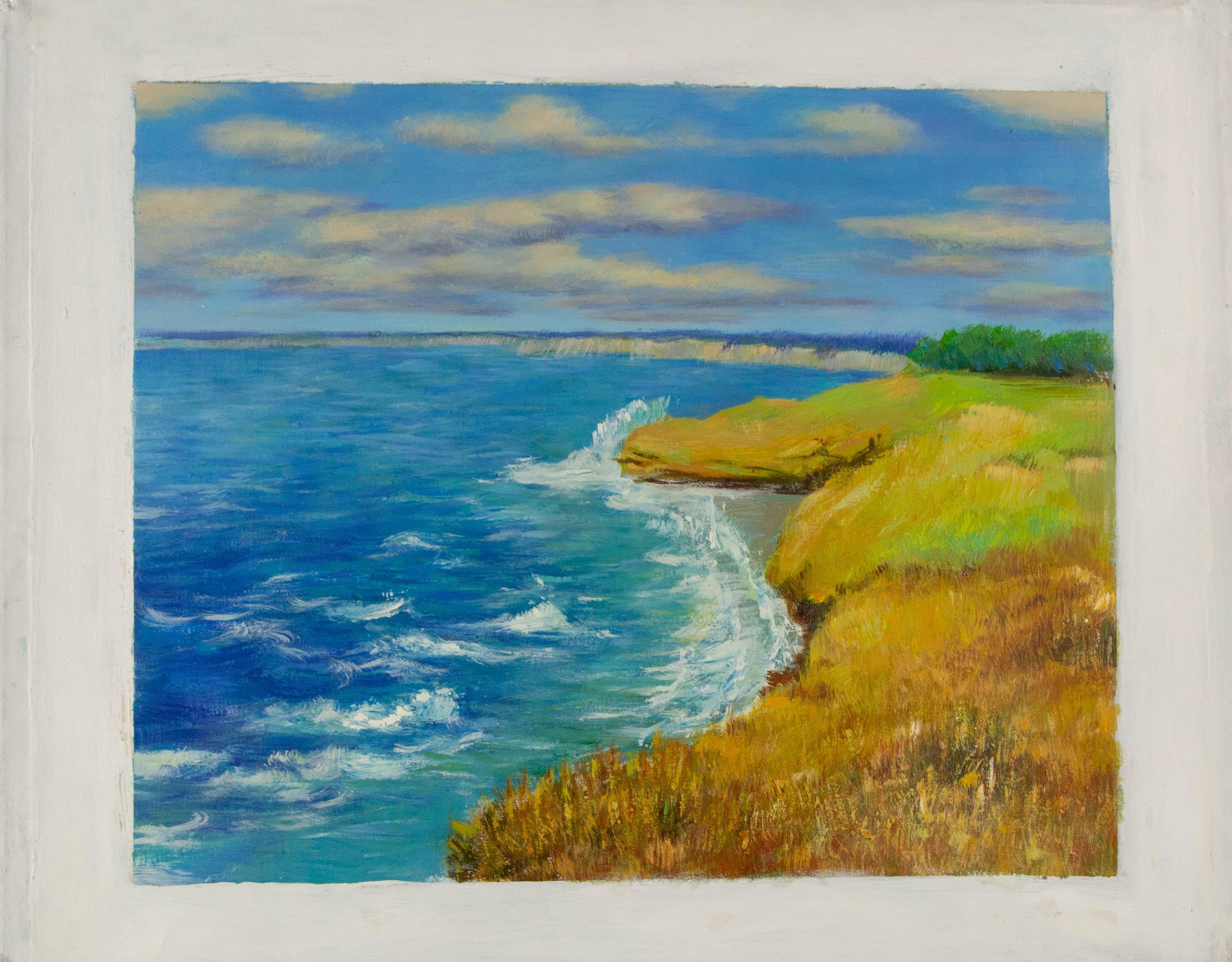Zhenpeng Zhou Landschaft, Original, Ölgemälde auf Leinwand, „Sommer am sonnigen Tag“ im Angebot 6