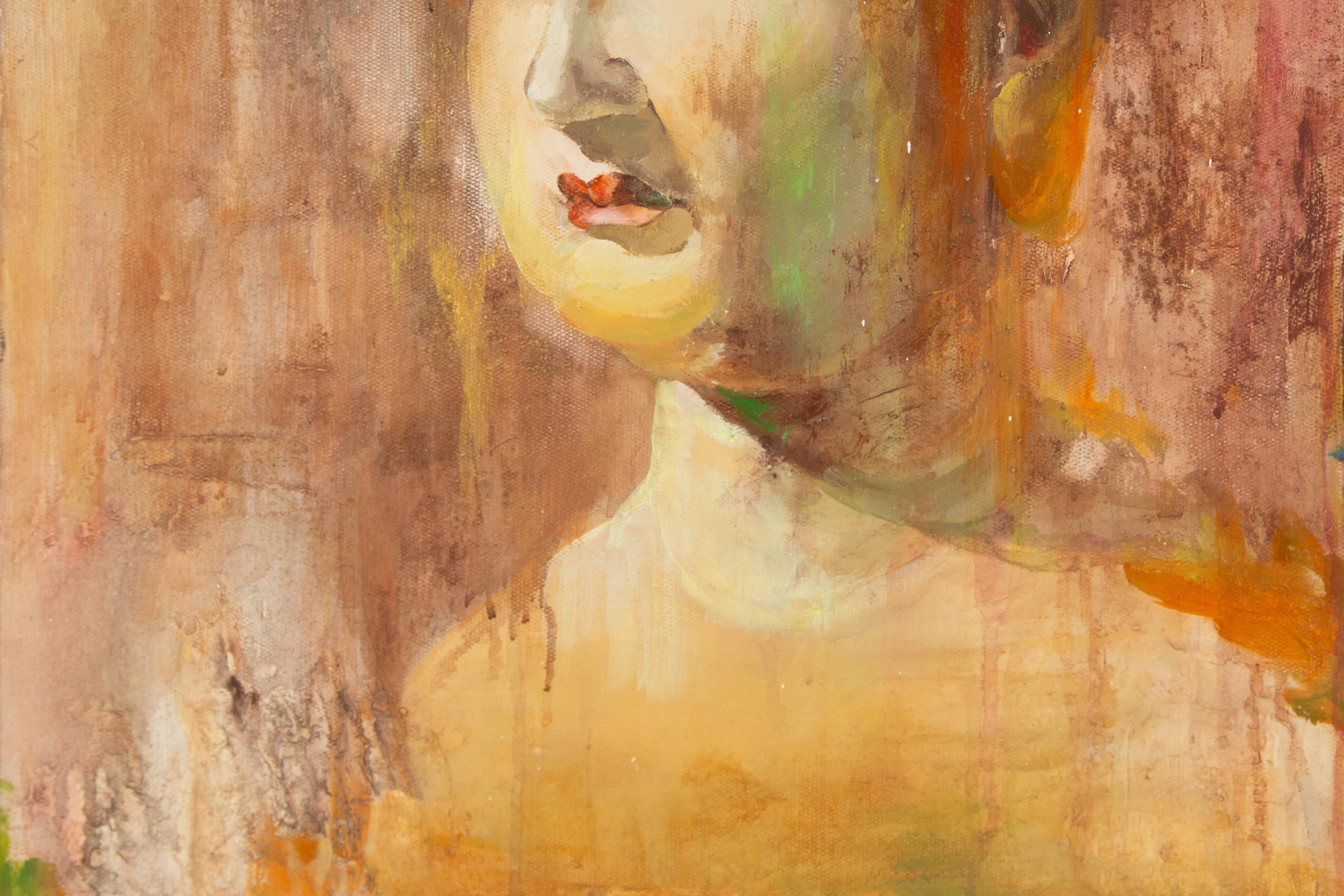 Zhenpeng Zhou Portrait Original Mischtechnik 