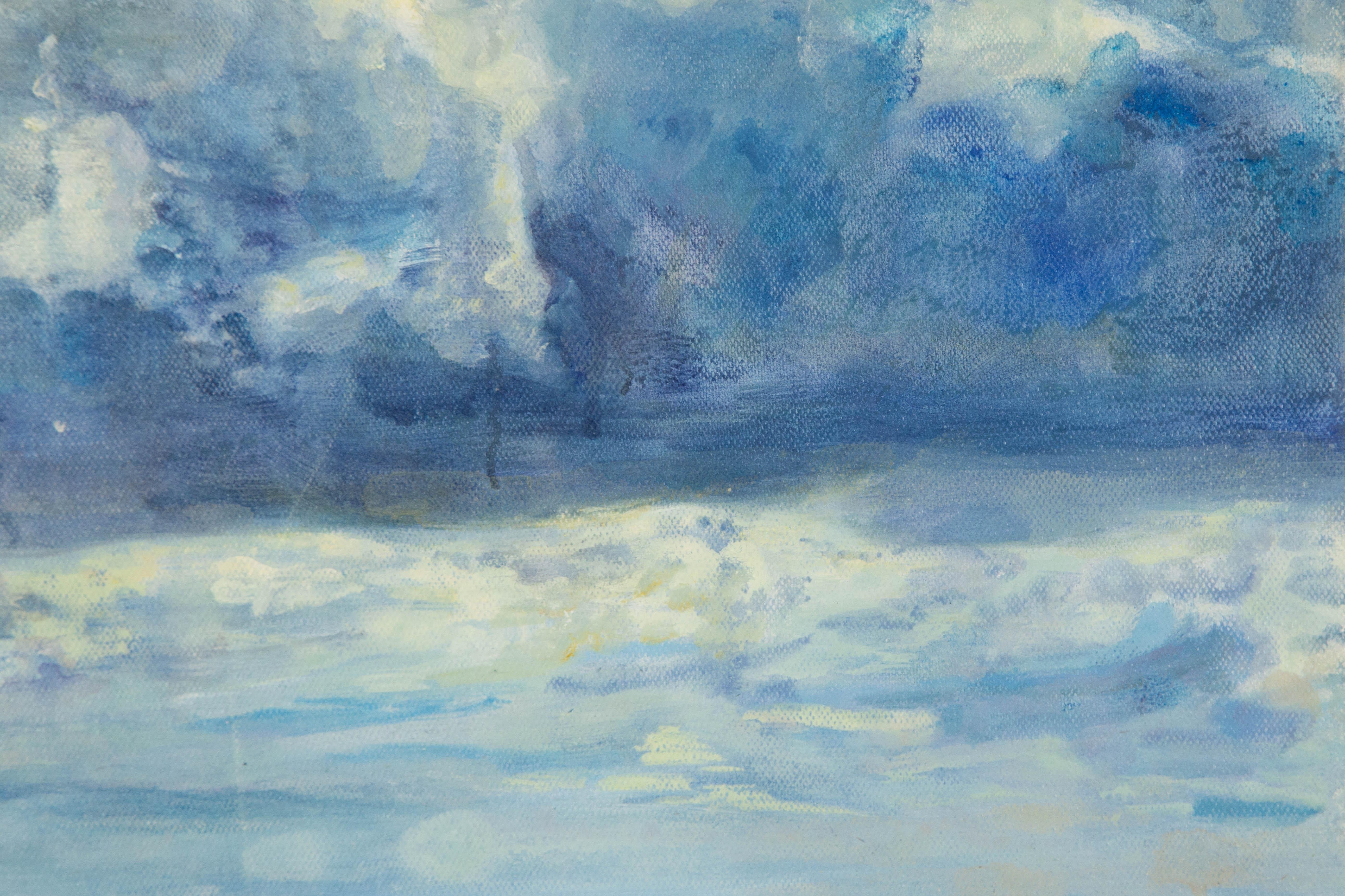 Zhenpeng Zhou Waterscape Original Oil On Canvas 