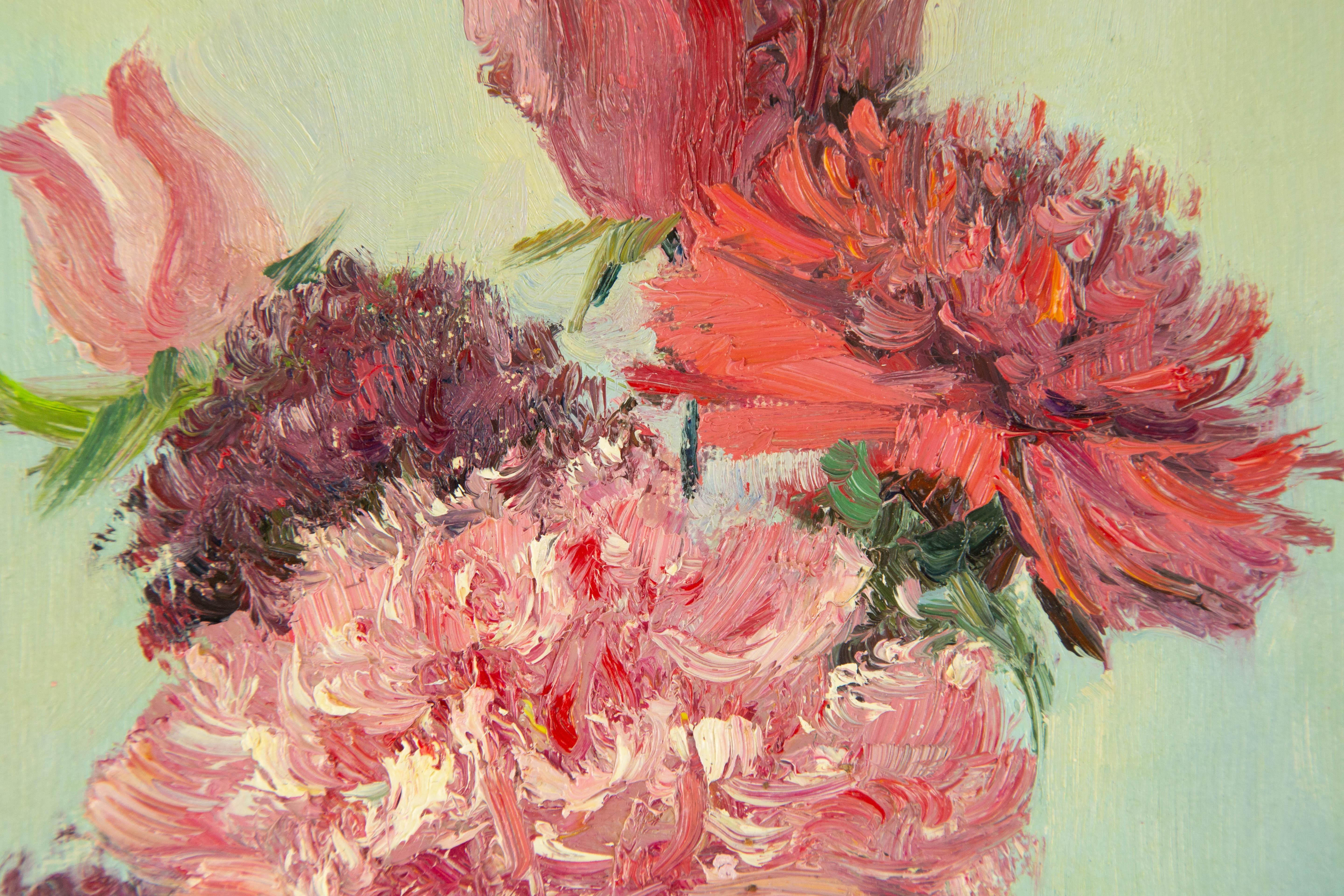 Zhou Zhenpeng Floral Original Öl auf Leinwand 