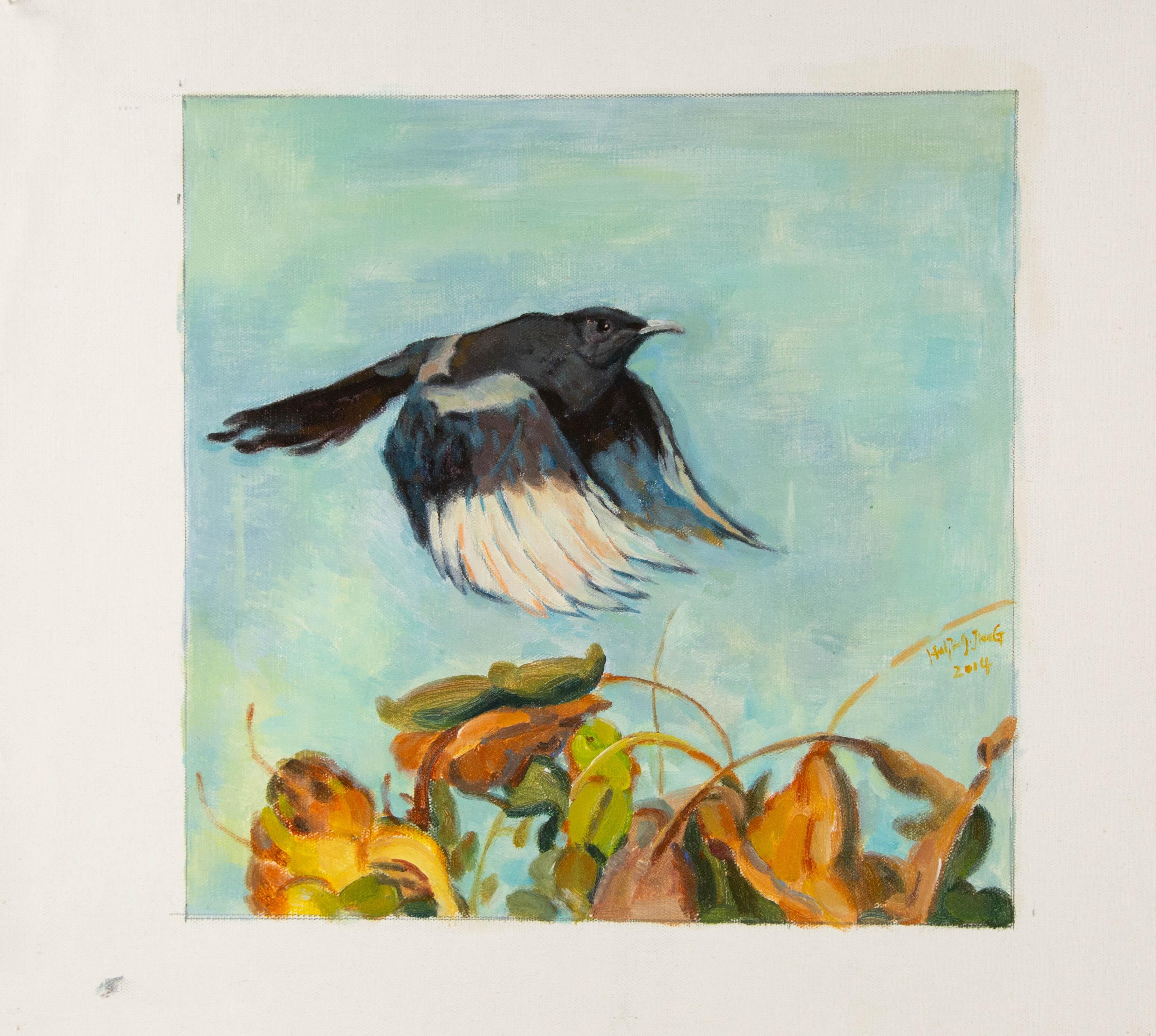 Zhenpeng Zhou Animal Original Huile sur Toile 