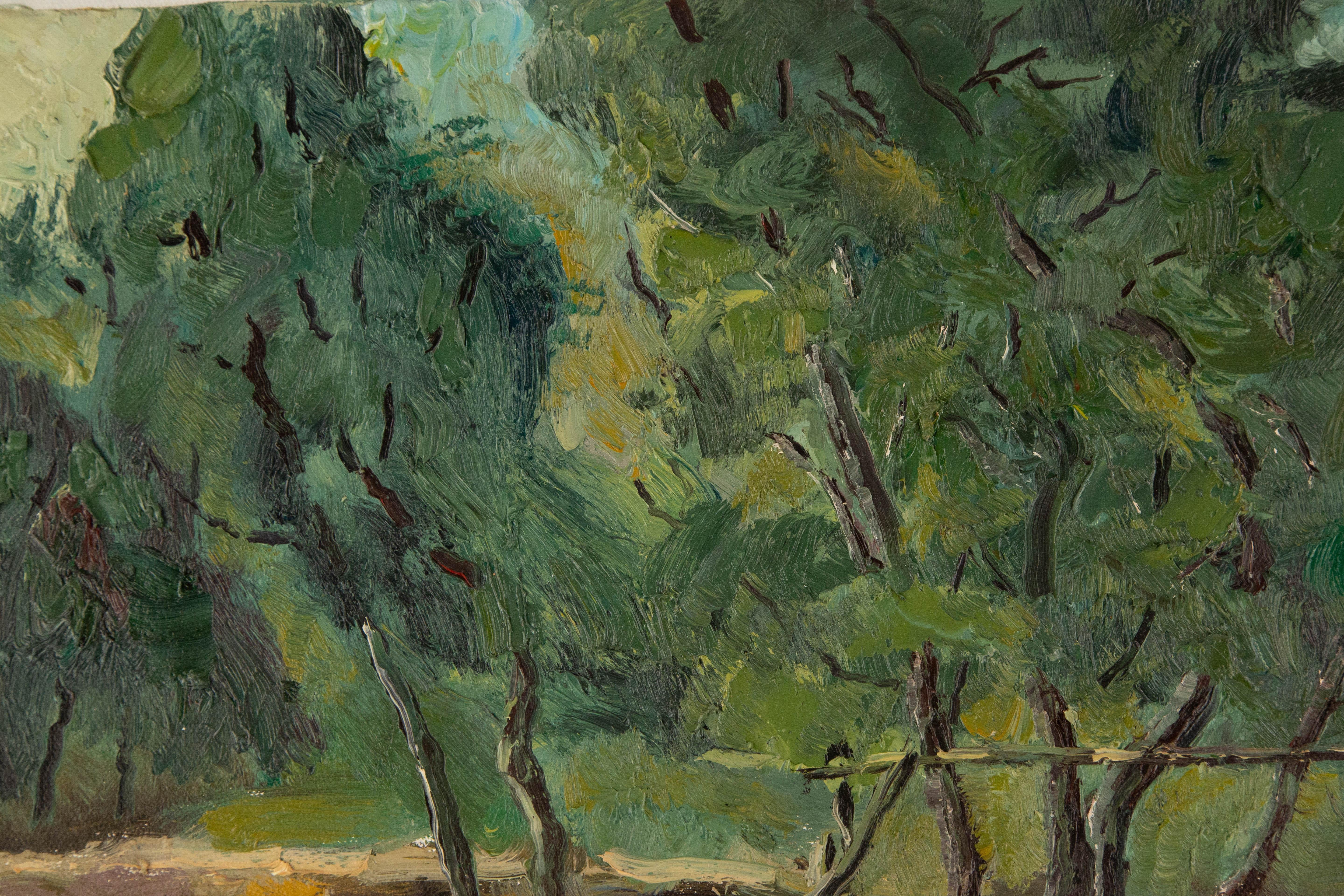 Zhentian Sun Landscape Original Oil On Canvas 