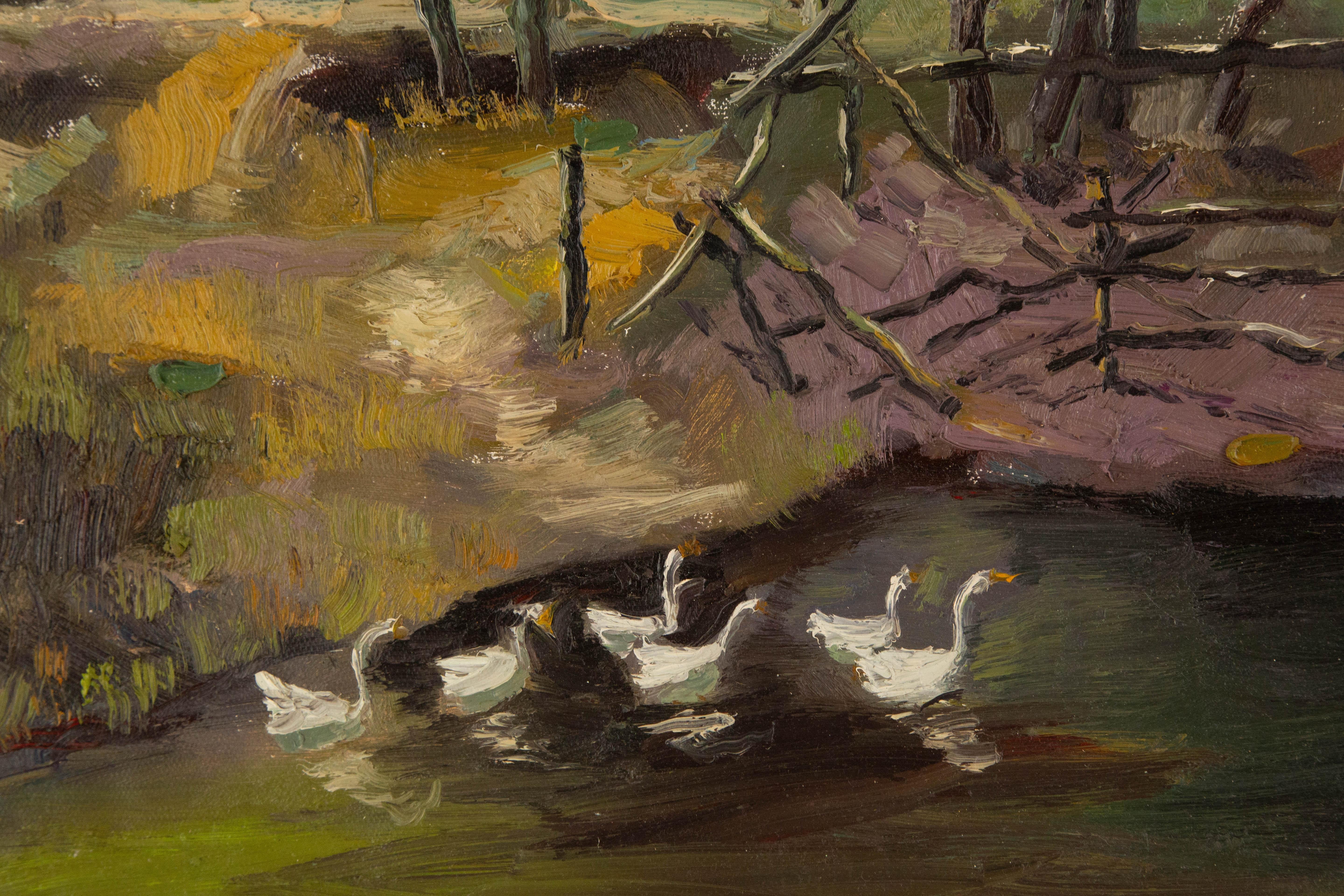 Zhentian Sun Landscape Original Oil On Canvas 