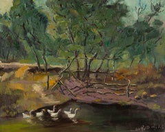 Zhentian Sun Landscape Original Oil On Canvas "Spring Trip"