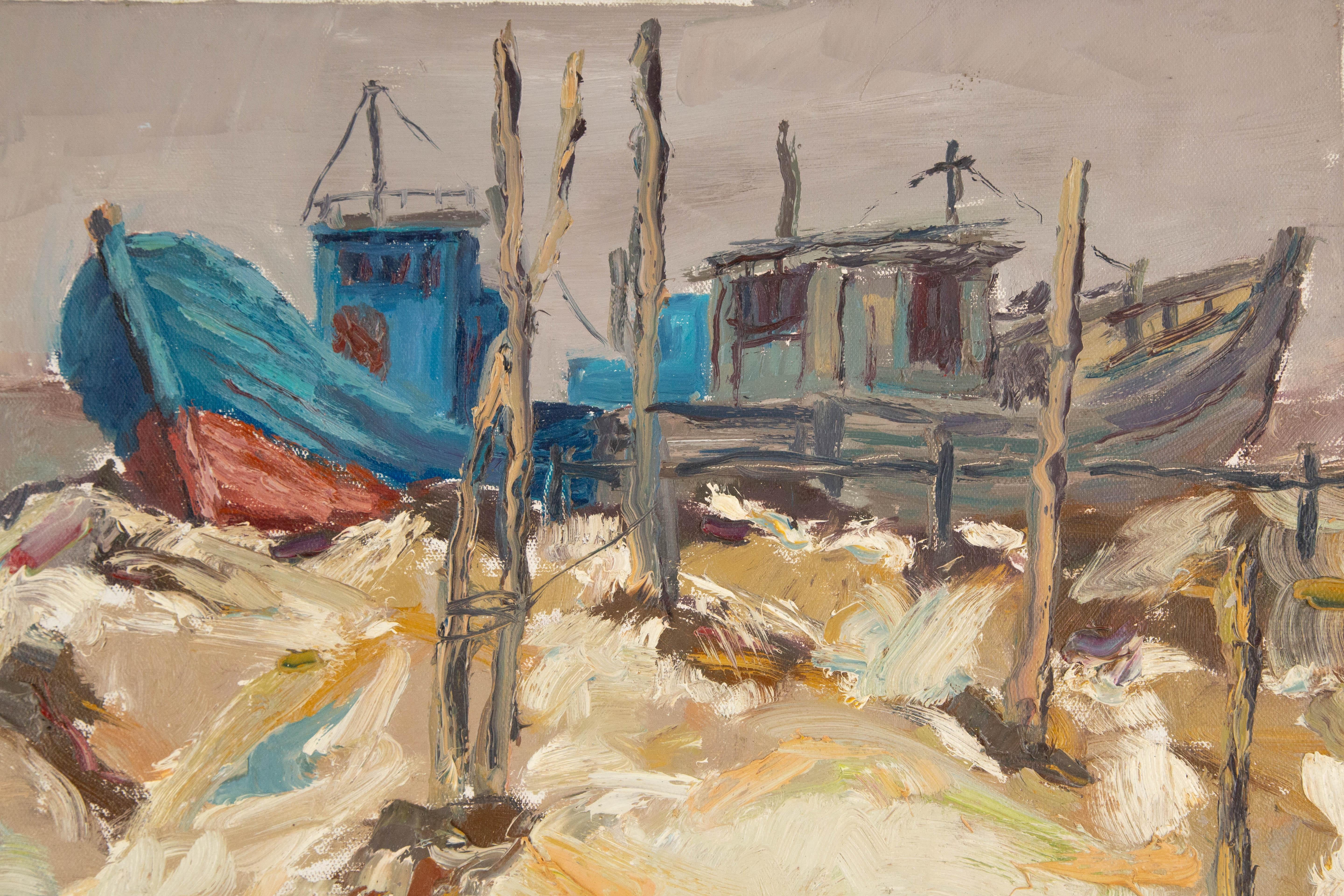  Titre : Rest Harbor
 Médium : Huile sur toile
 Taille : 19 x 23 pouces
 Cadre : Options d'encadrement disponibles !
 Condit : Le tableau semble être en excellent état.
 Note : Cette peinture n'est pas tendue
 Année : 2015
 Artistics : ZhenTian Sun
