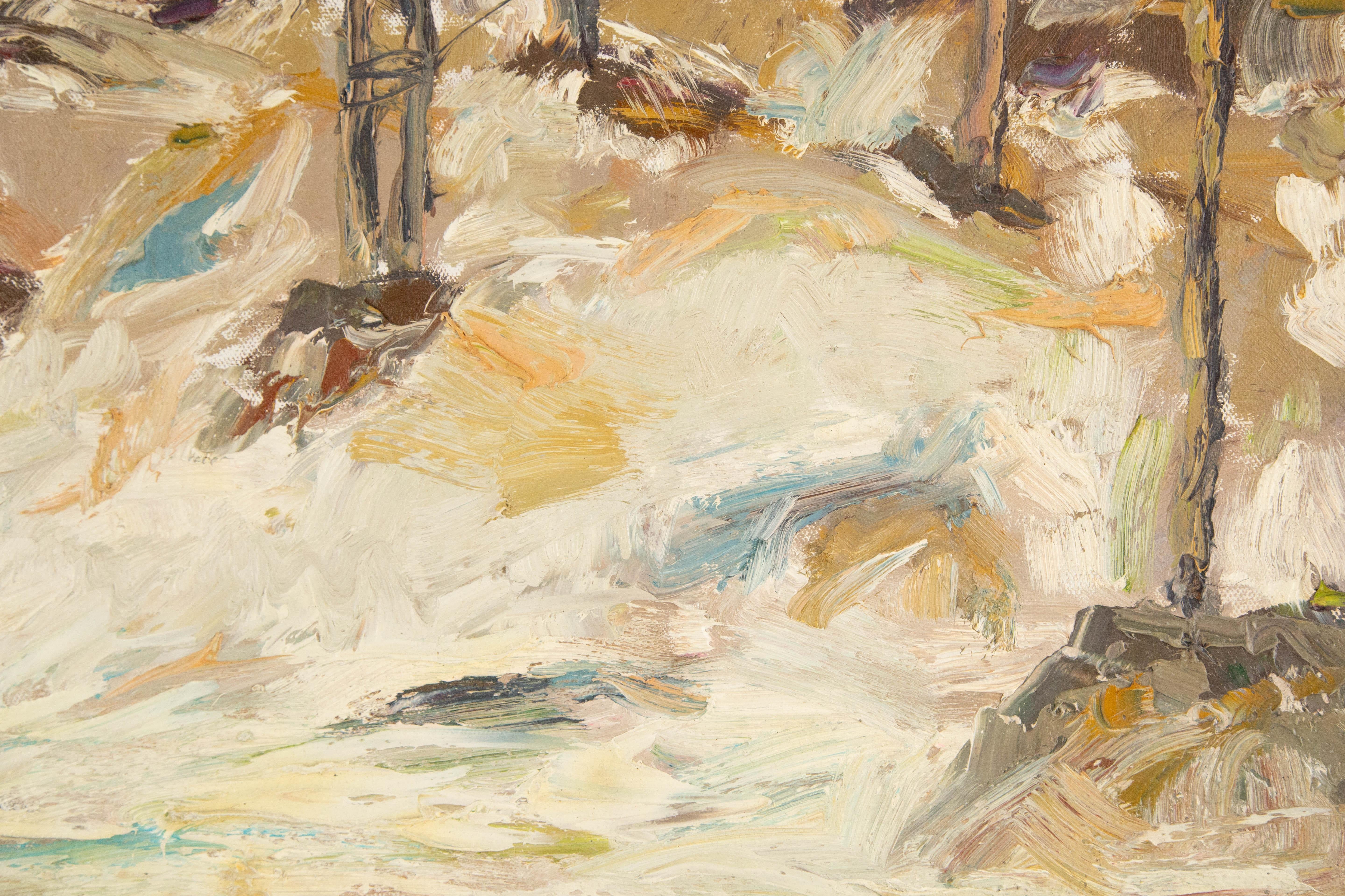 Aquarelle originale de ZhenTian Sun Harbor (Rest Harbor) en vente 1