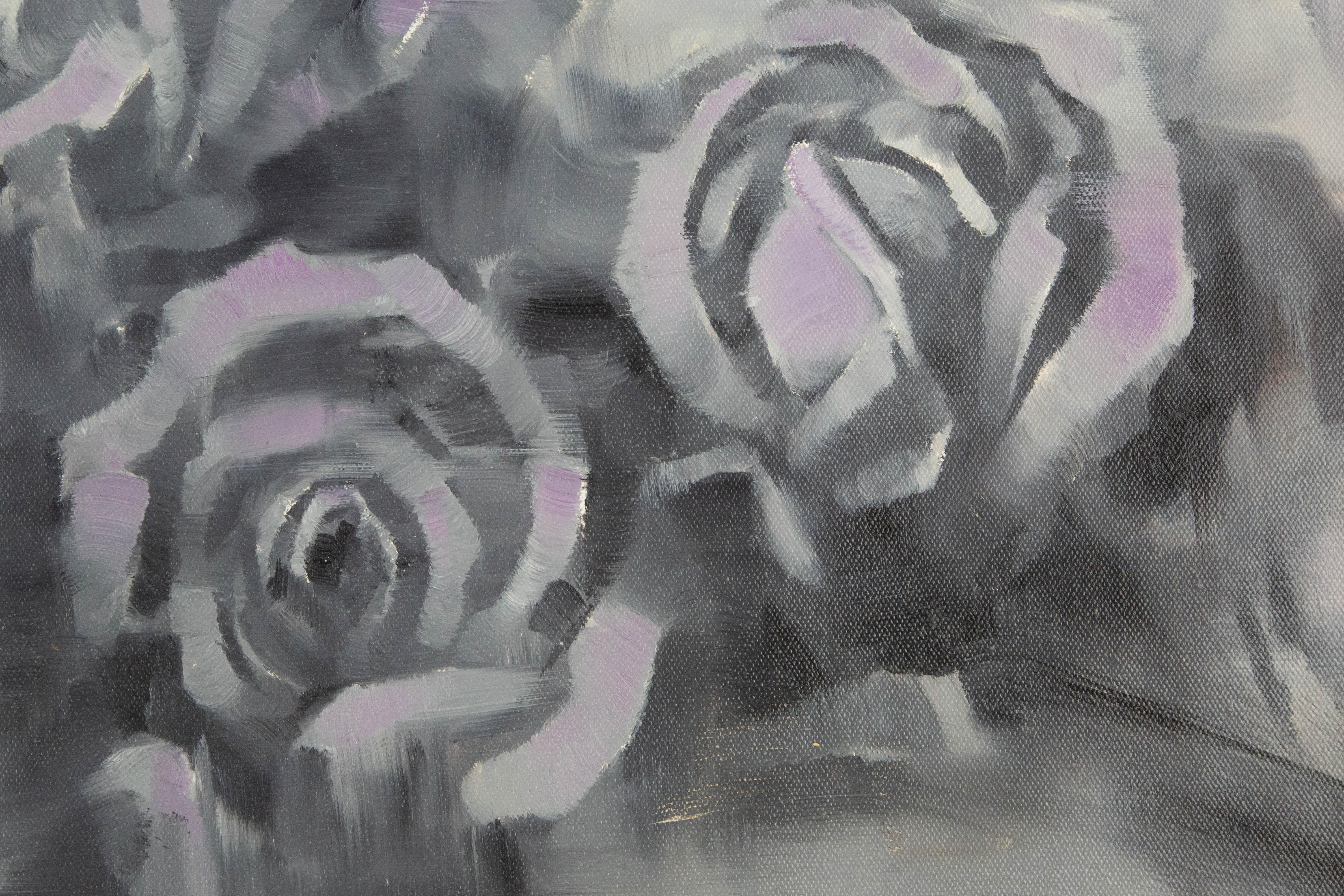 Zhenyan Zhao Olio originale contemporaneo su tela 