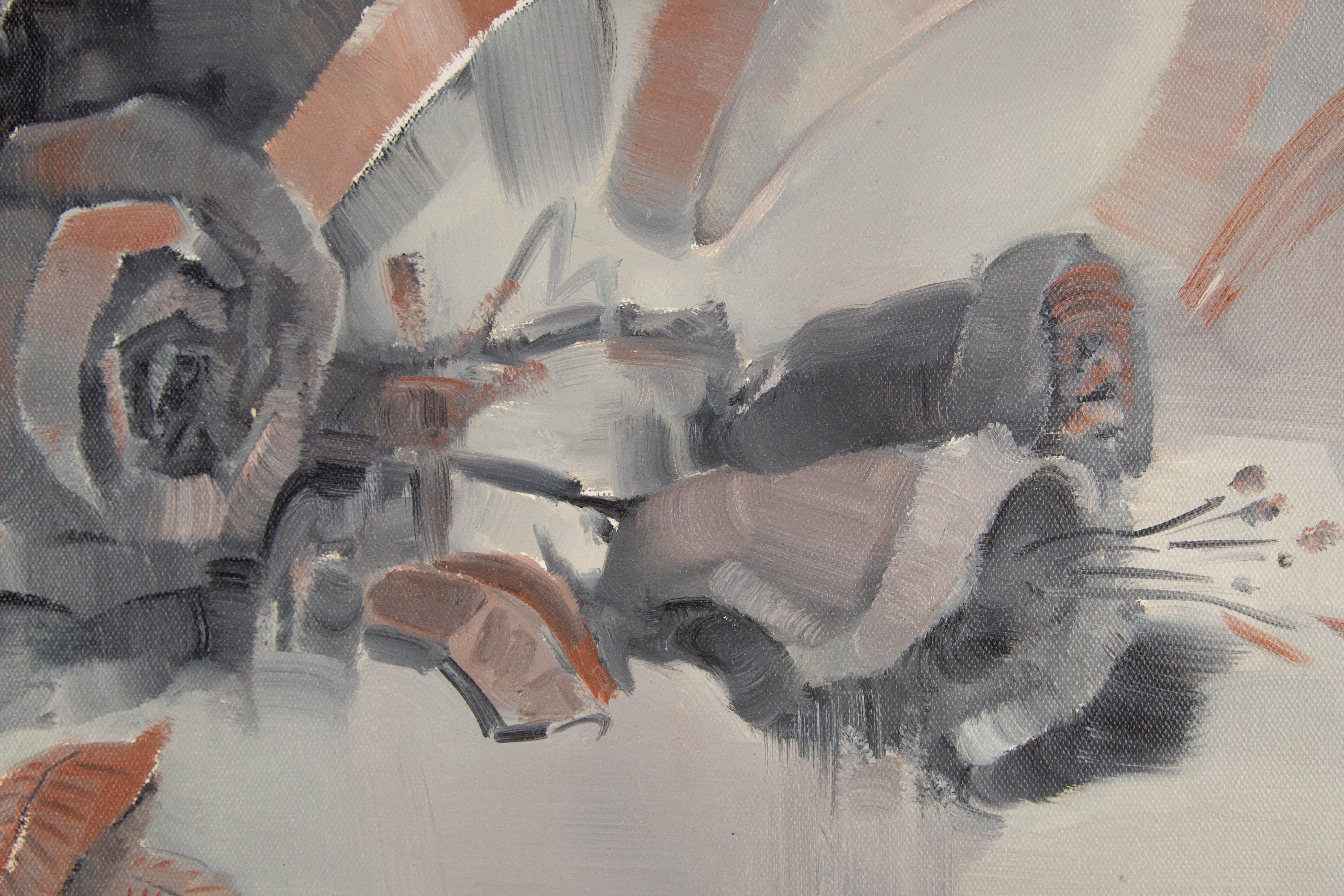 Zhenyan Zhao Zeitgenössisches Original-Ölgemälde 