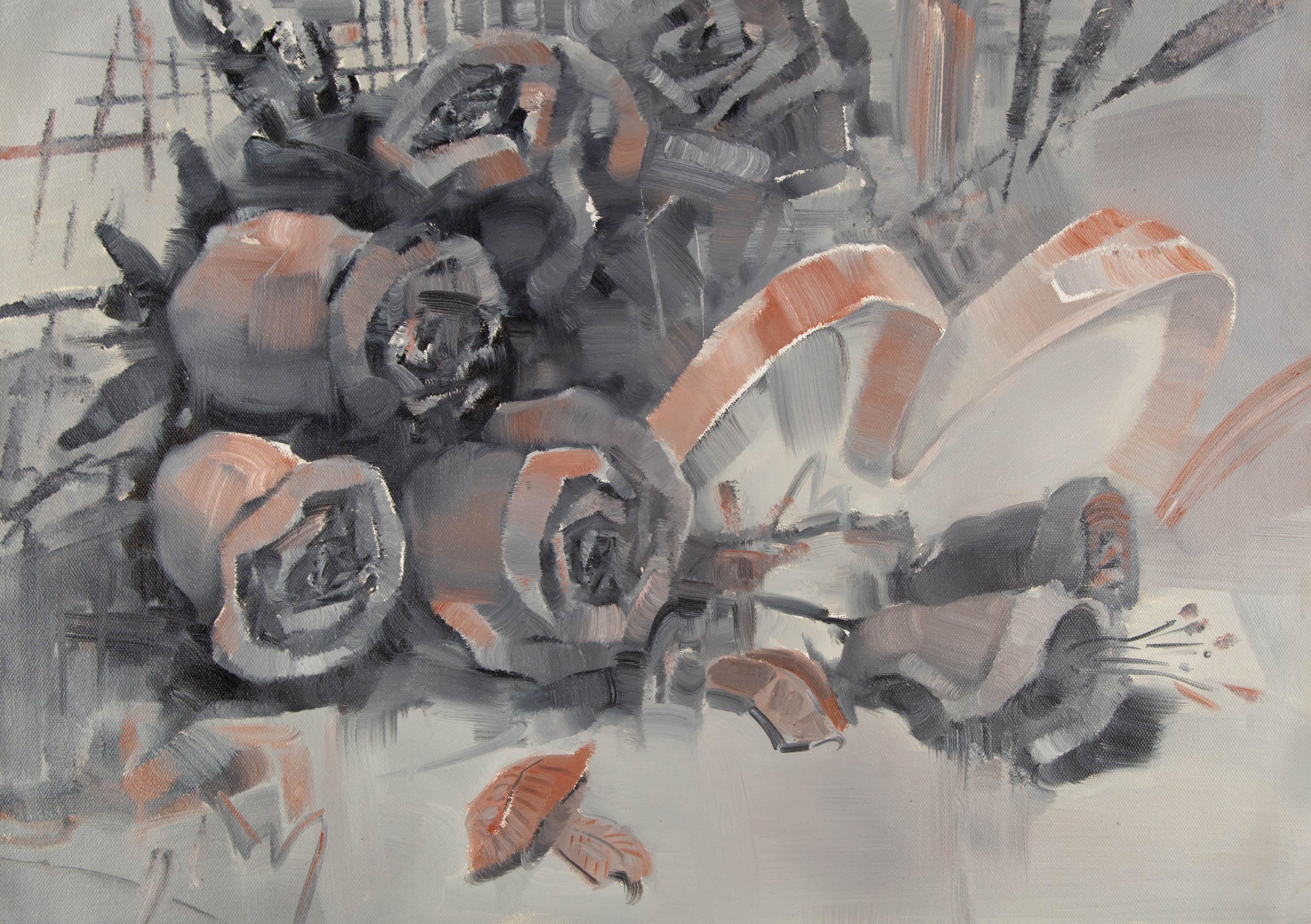 Titel: Blumen und Bänder
Medium: Öl auf Leinwand
Größe: 19 x 27 Zoll
Rahmen: Einrahmungsmöglichkeiten vorhanden!
Zustand: Das Gemälde scheint in ausgezeichnetem Zustand zu sein.
Hinweis: Dieses Gemälde ist nicht aufgespannt.
Jahr: 2000