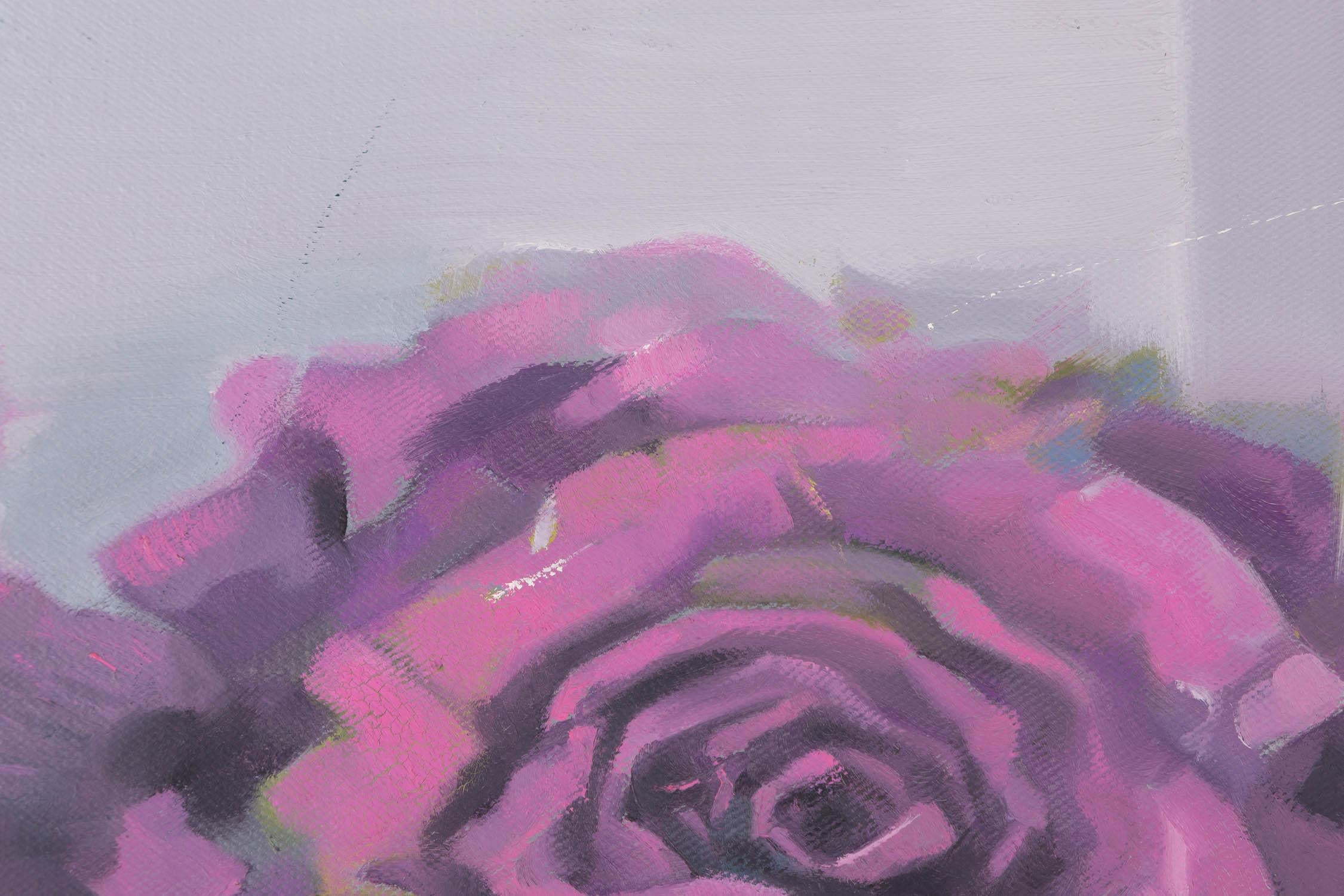 Huile impressionniste originale sur toile « Change Encounter » de Zhenyan Zhao en vente 2