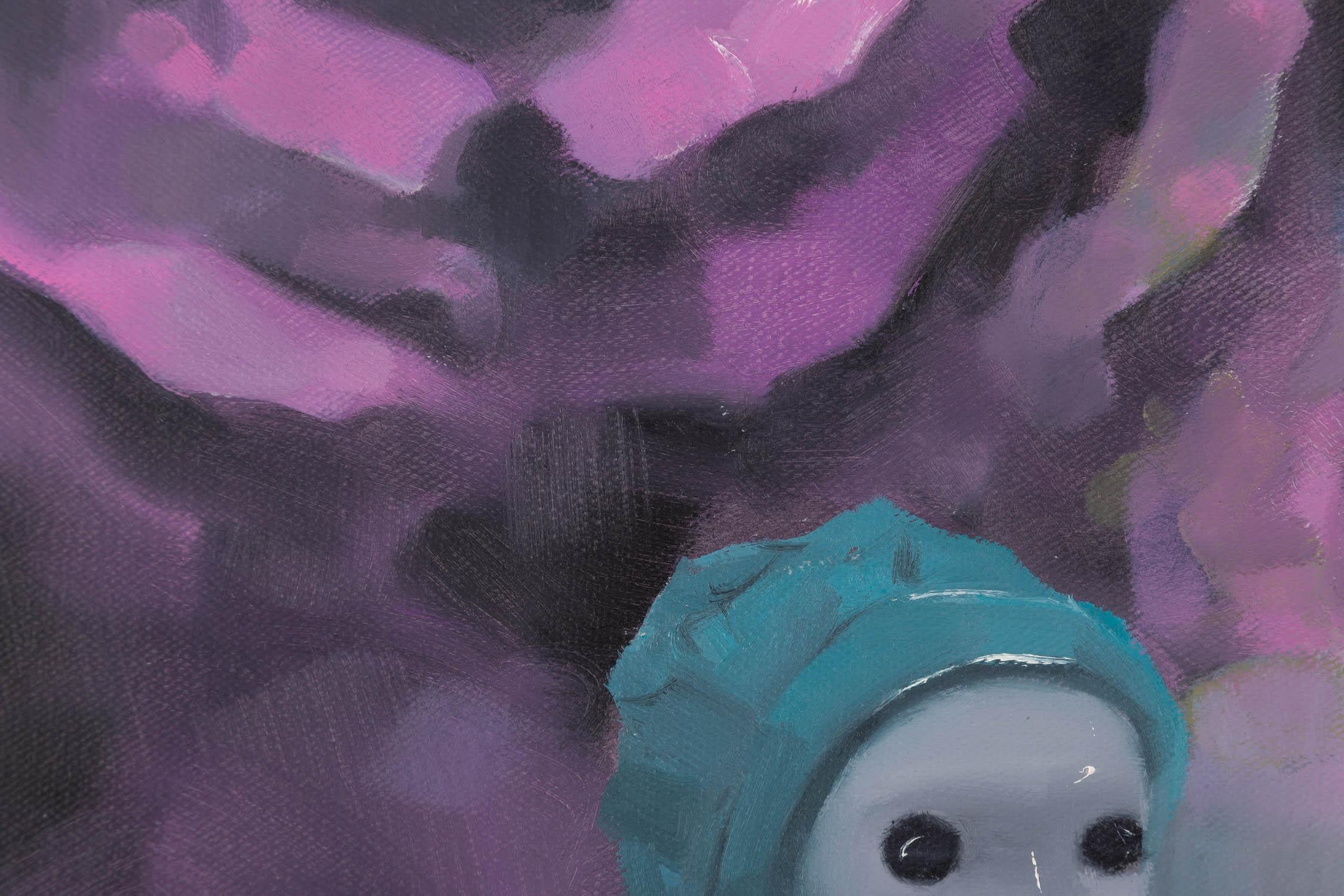 Huile impressionniste originale sur toile « Change Encounter » de Zhenyan Zhao en vente 4