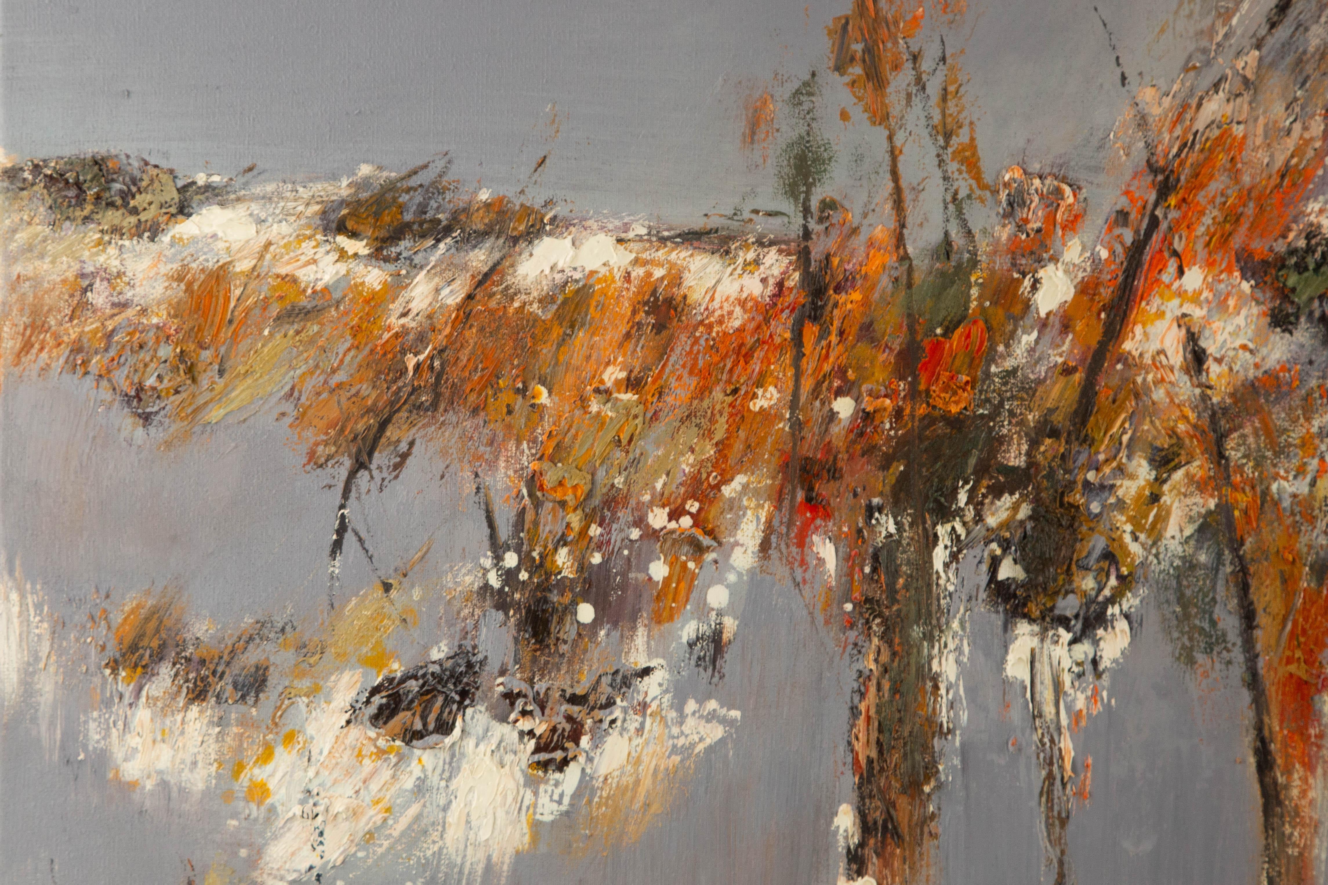 Zhenzhong Liu Abstract Original Oil On Canvas 