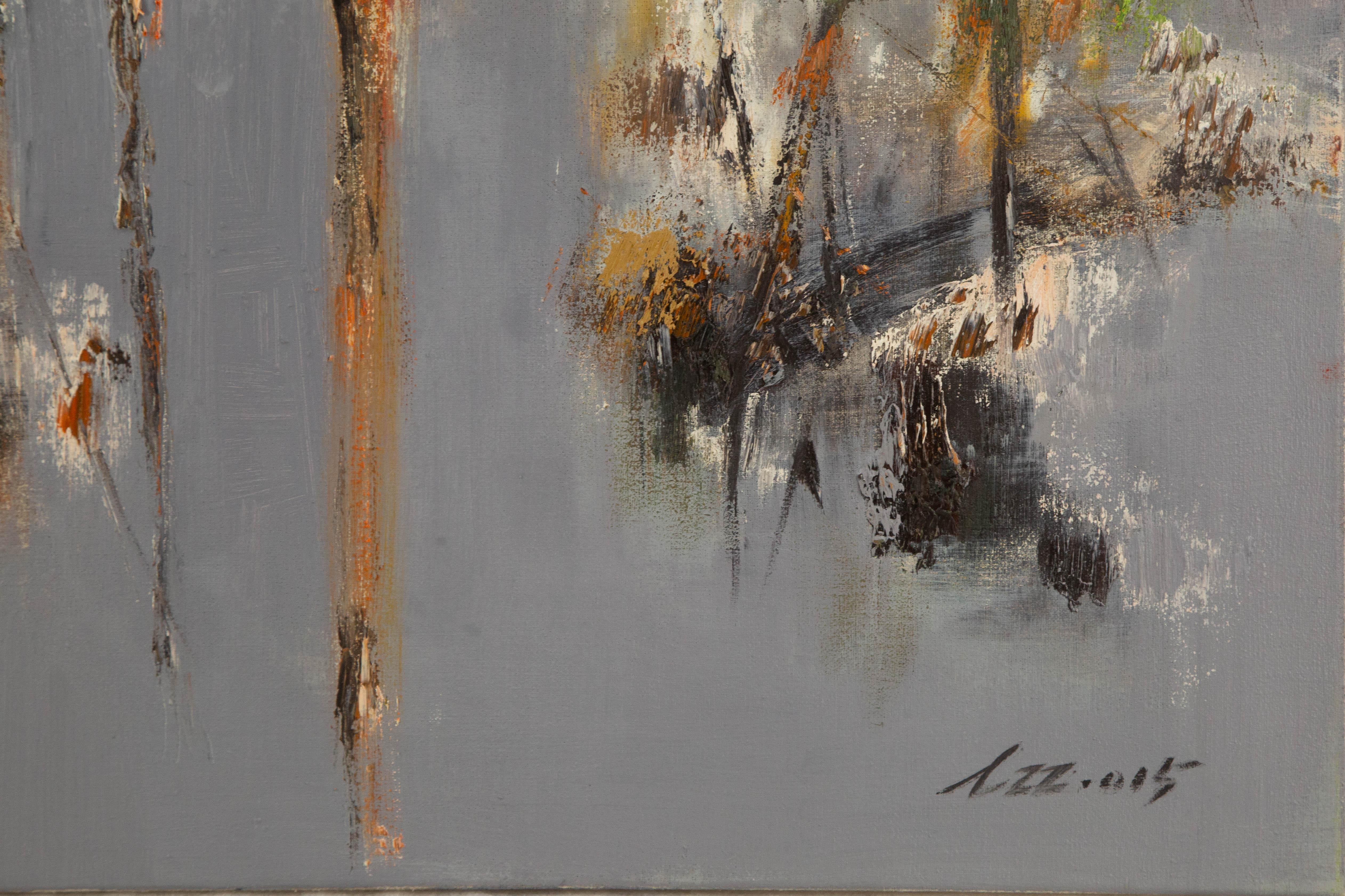 Zhenzhong Liu Abstract Original Oil On Canvas 
