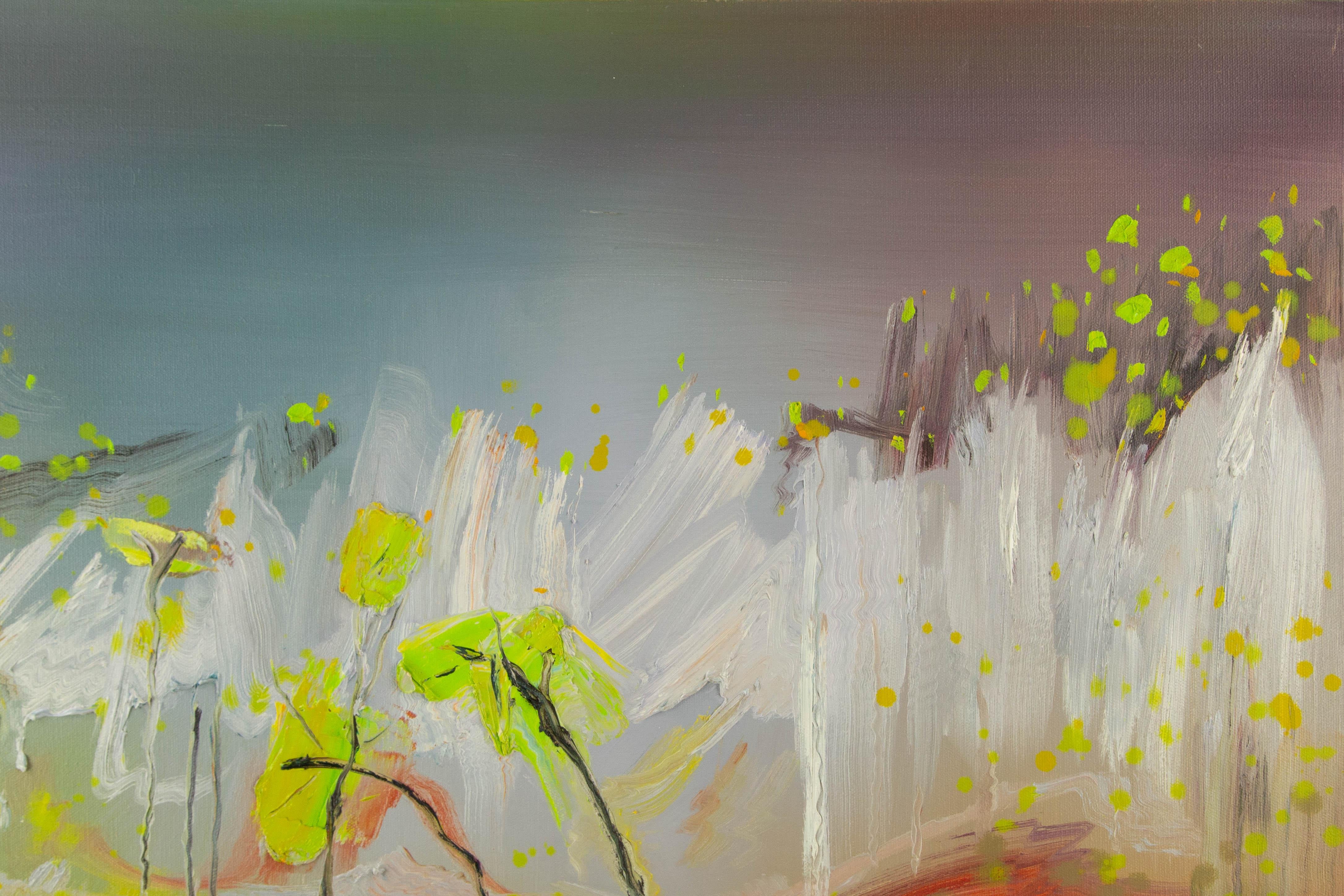 Zhenzhong Liu Floral Original Oil On Canvas 