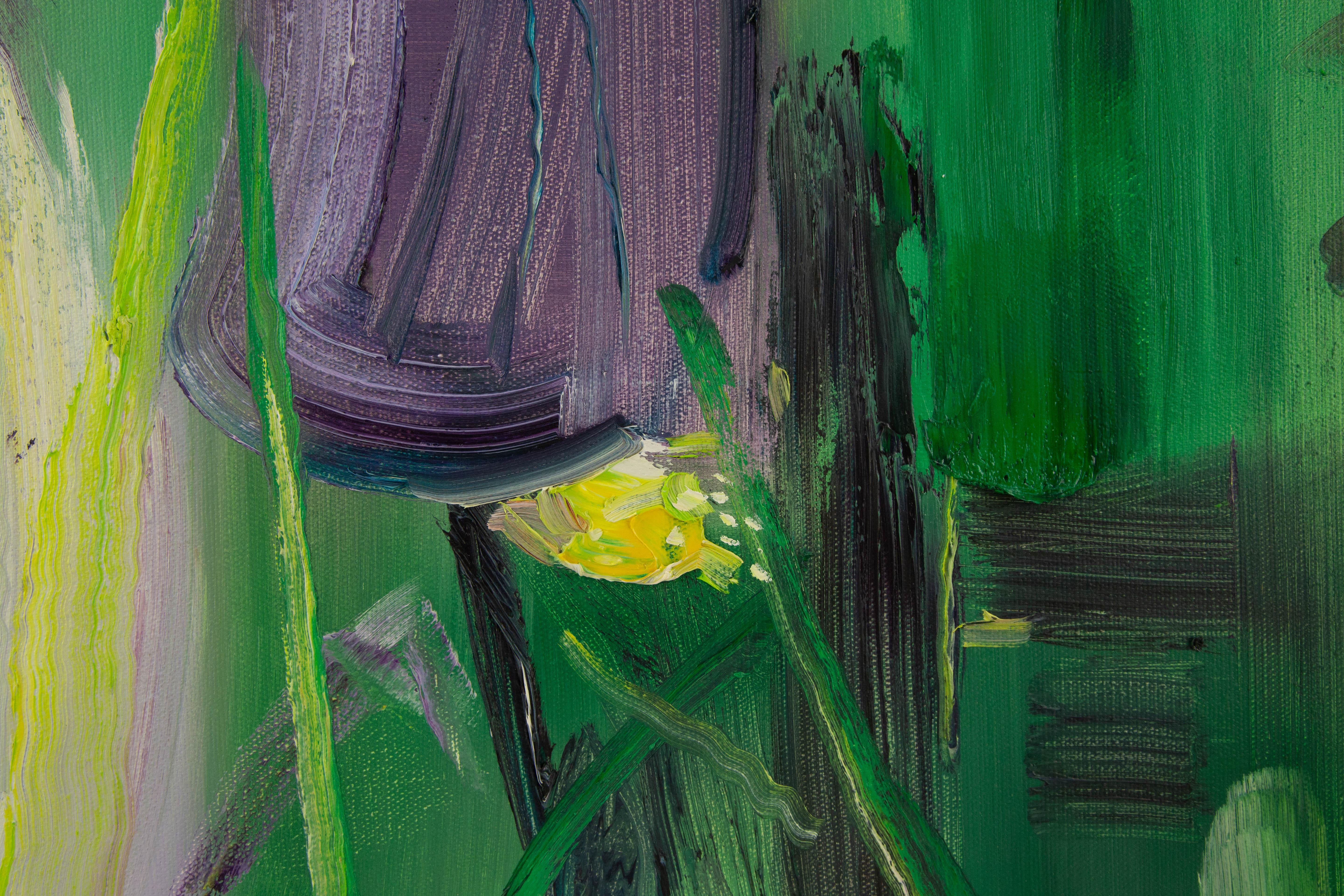 Zhenzhong Liu Floral Original Öl auf Leinwand 
