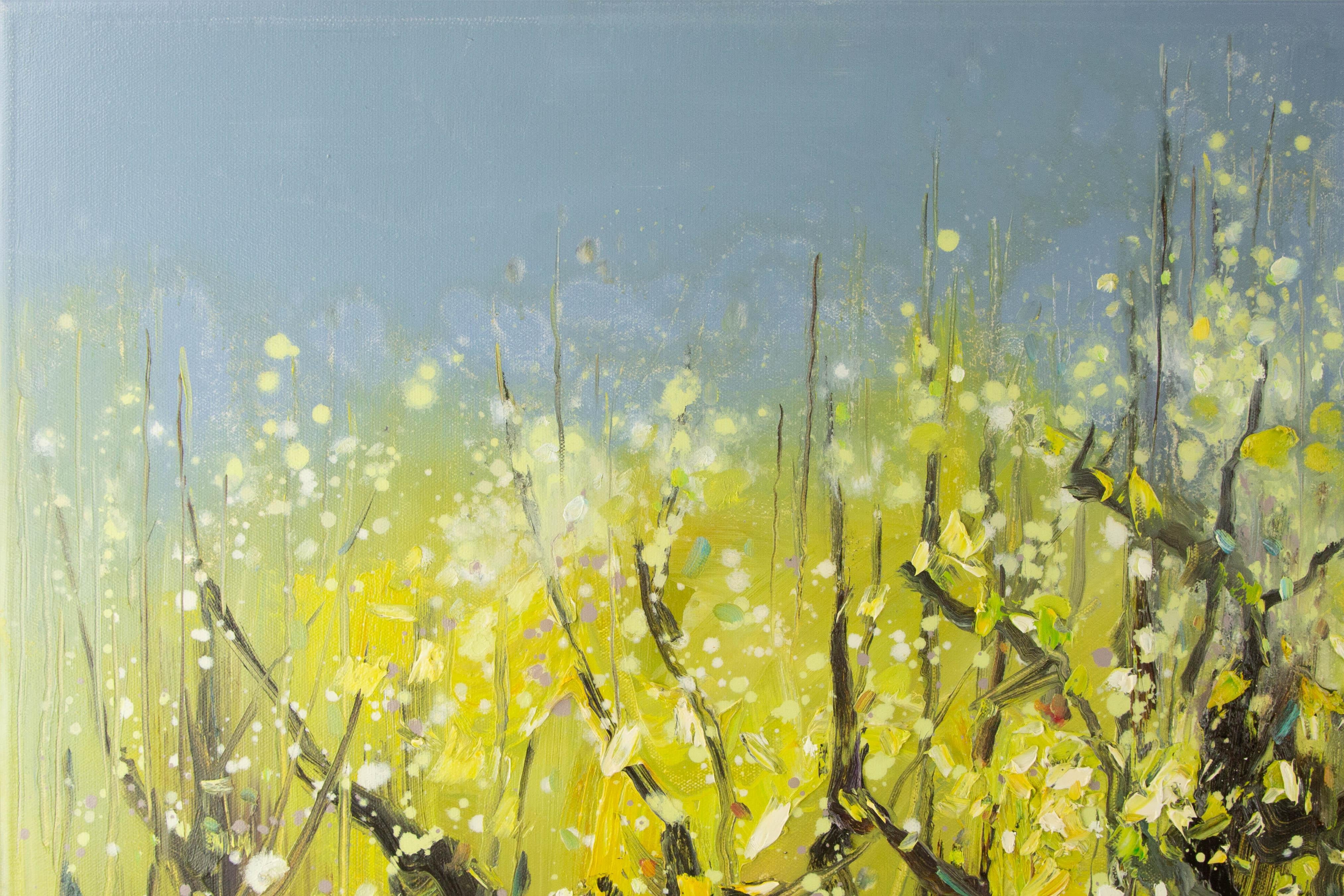Zhenzhong Liu Floral Original Oil On Canvas 