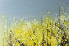 Zhenzhong Liu Floral Original Oil On Canvas "Pear Blossoms" (fleurs de poirier)