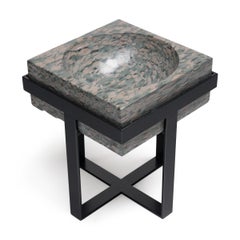 Zhenzhu Stone Basin Side Table