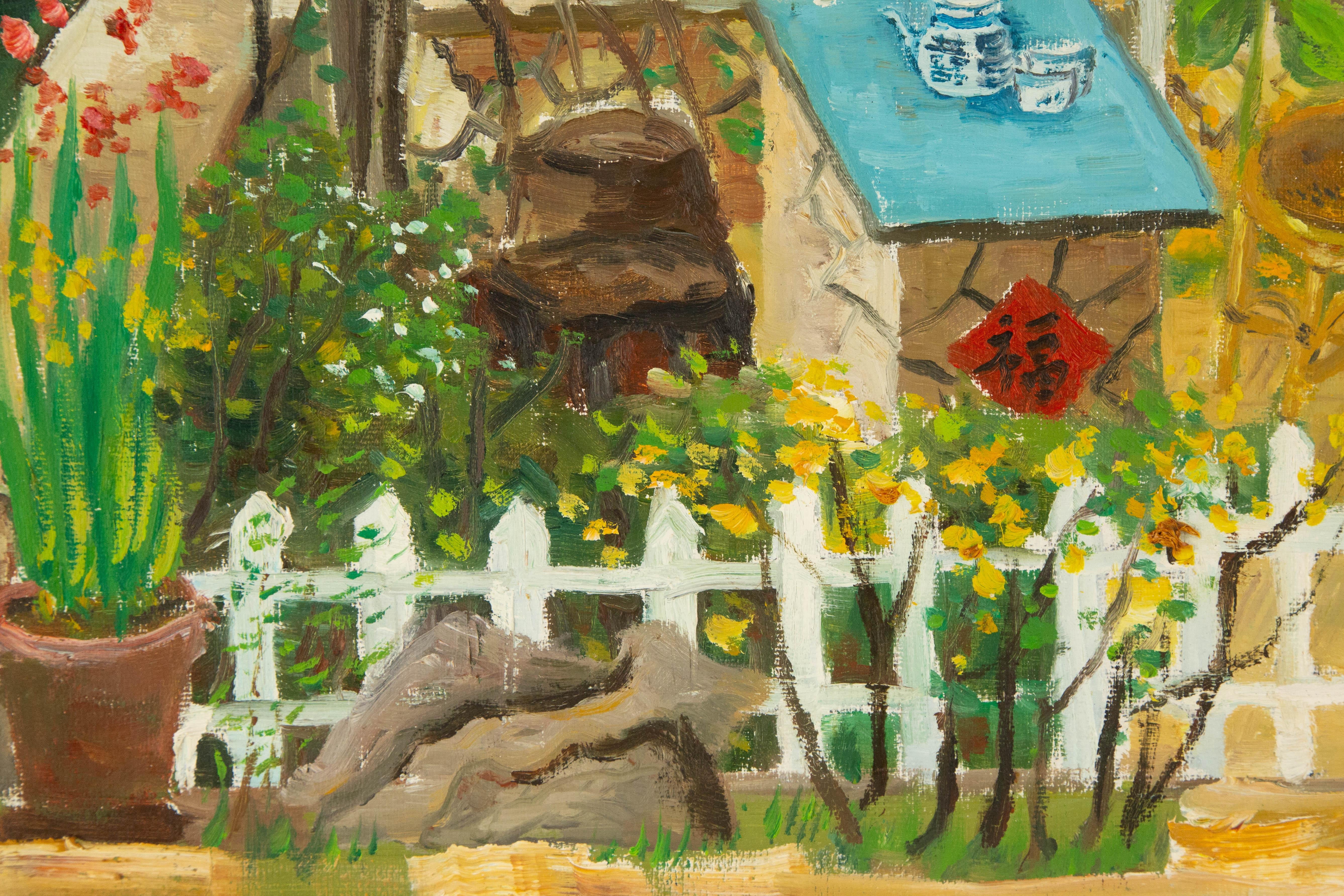 Zhijun Jiang Landschaft, Original, Ölgemälde auf Leinwand, „Resting Place“ (Braun), Landscape Painting, von ZhiJun Jiang