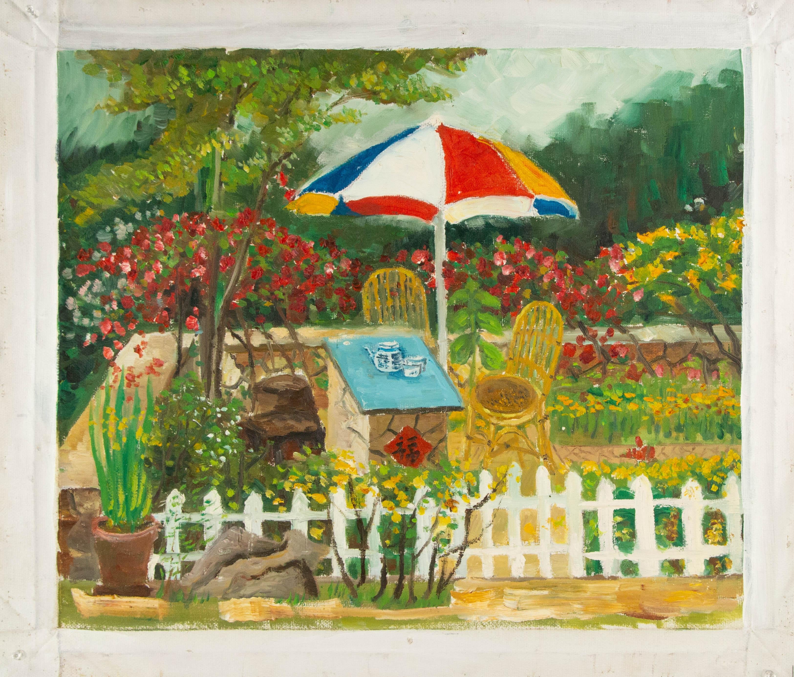 Zhijun Jiang Landschaft, Original, Ölgemälde auf Leinwand, „Resting Place“ im Angebot 4