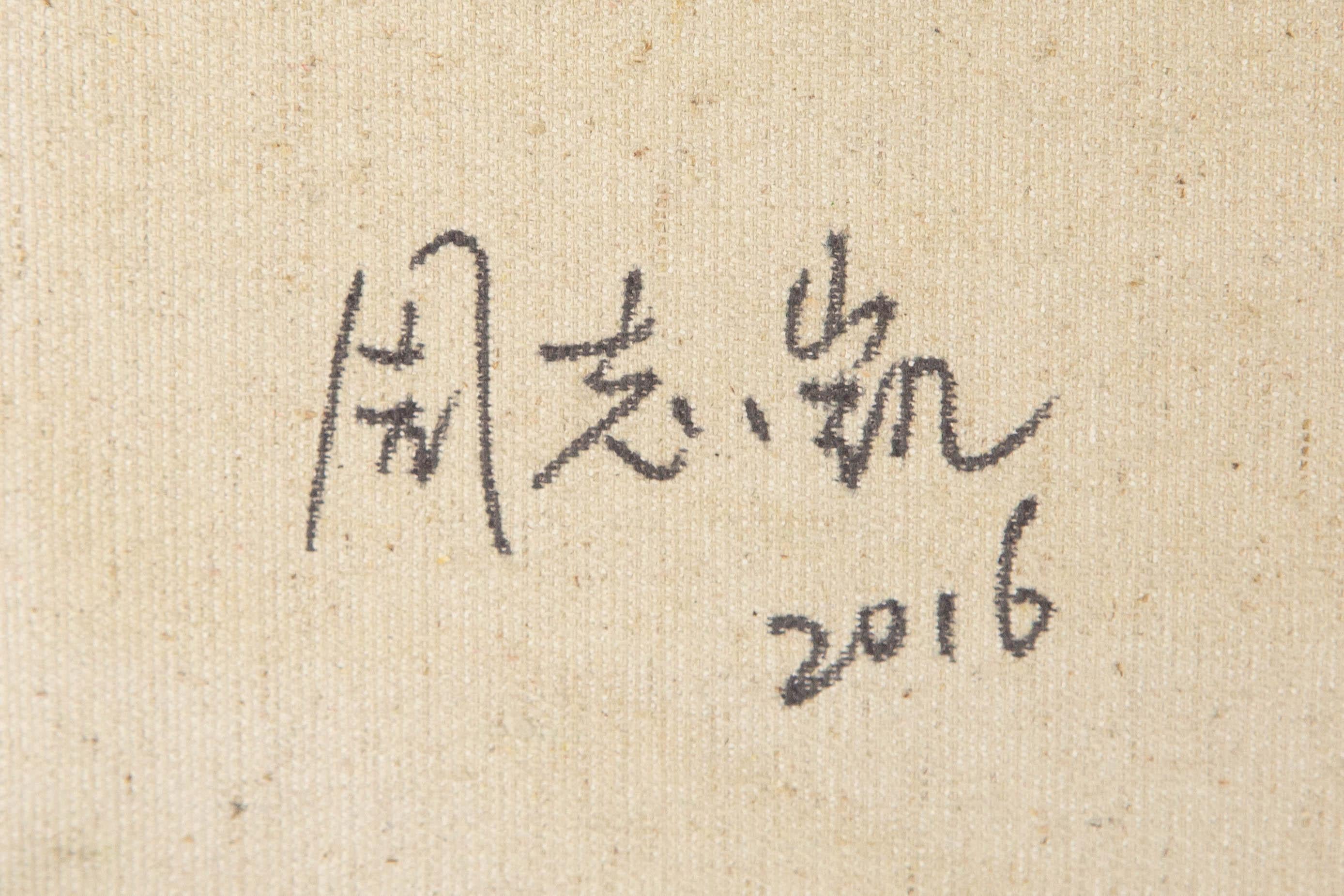 Zhikai Zhou Landscape Original Oil On Canvas 