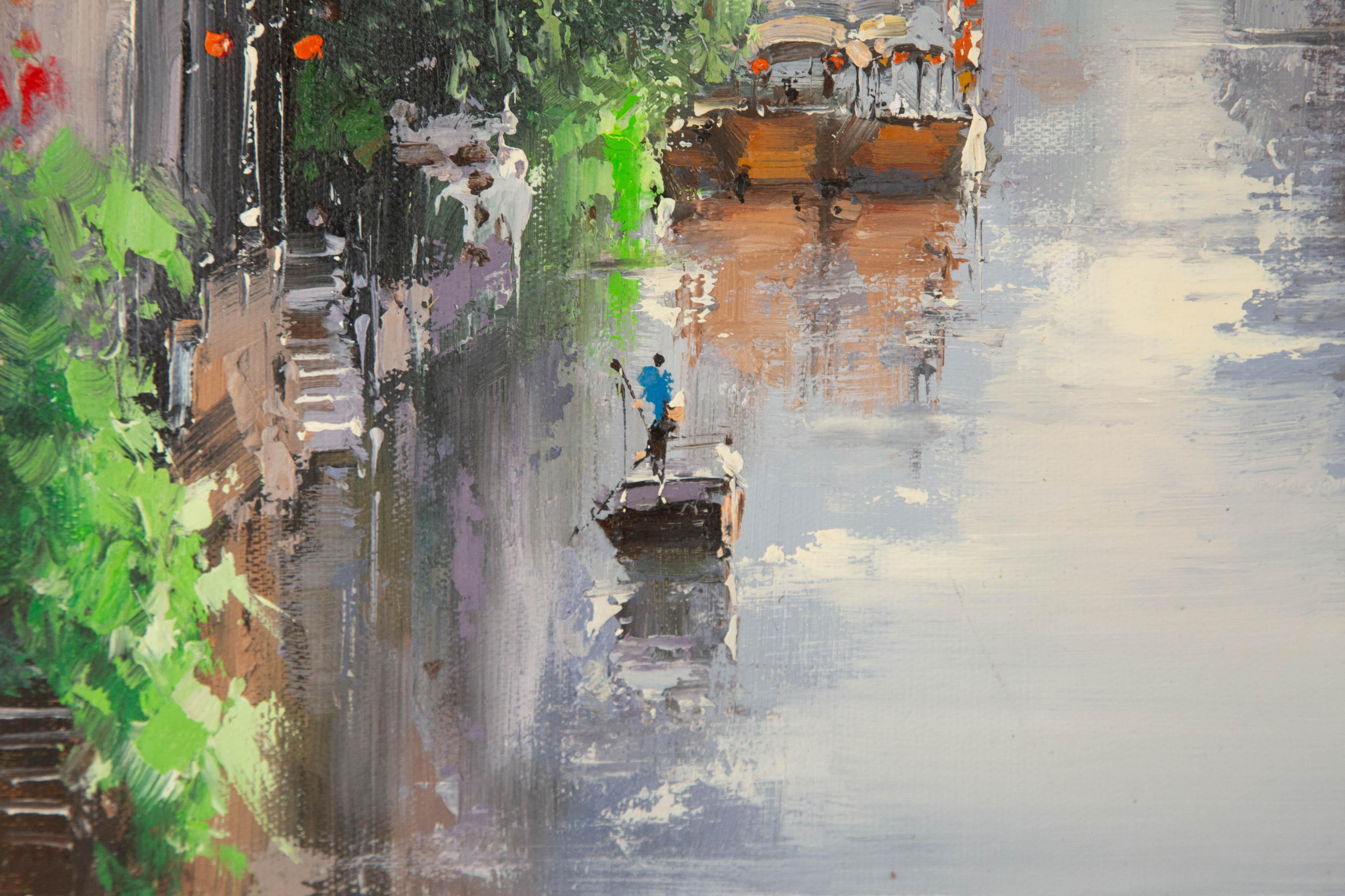 Zhikai Zhou Landscape Original Oil On Canvas 