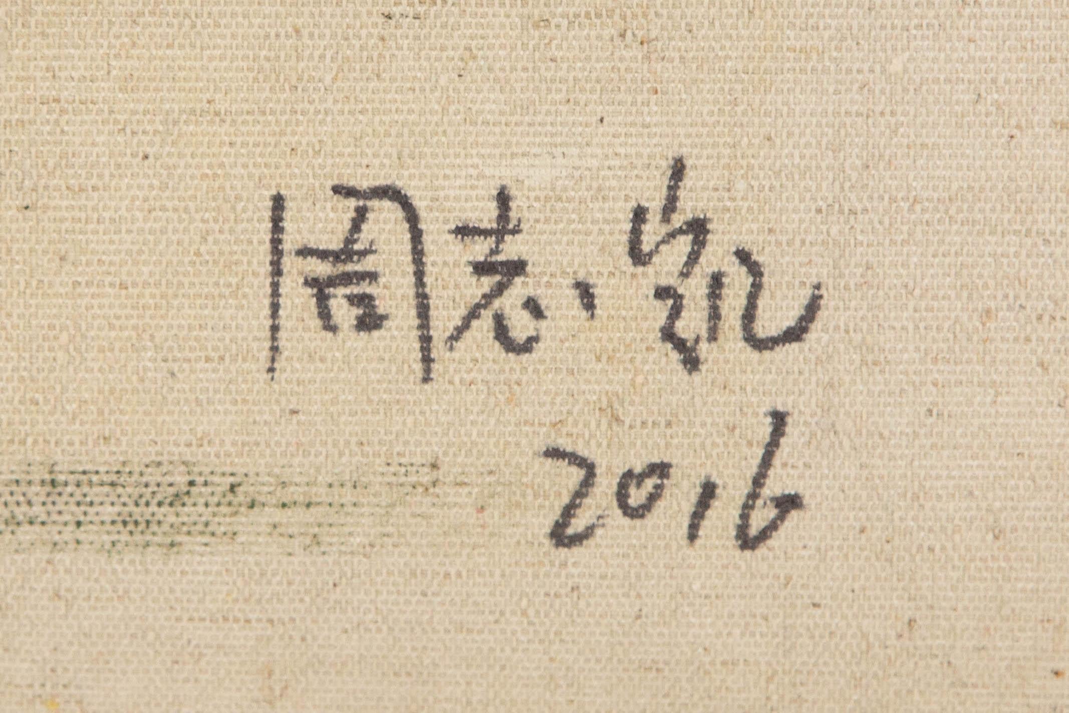 Zhikai Zhou Landscape Original Oil On Canvas 